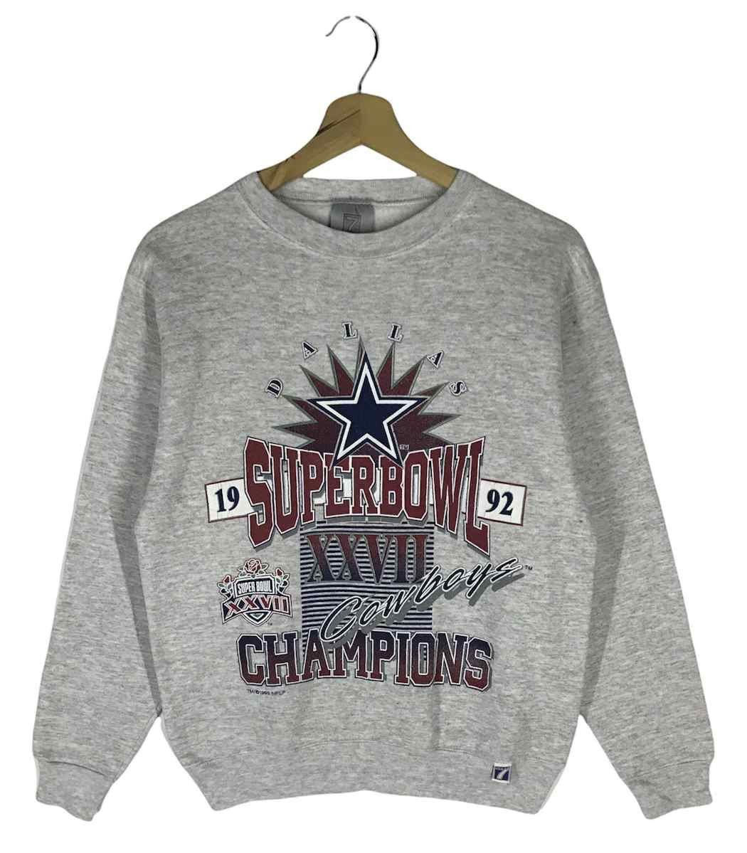 Image of Logo 7 x Nfl Vintage 90’S Nflp Superbowl Champions Sweatshirts in Light Gray, Men's (Size Small)