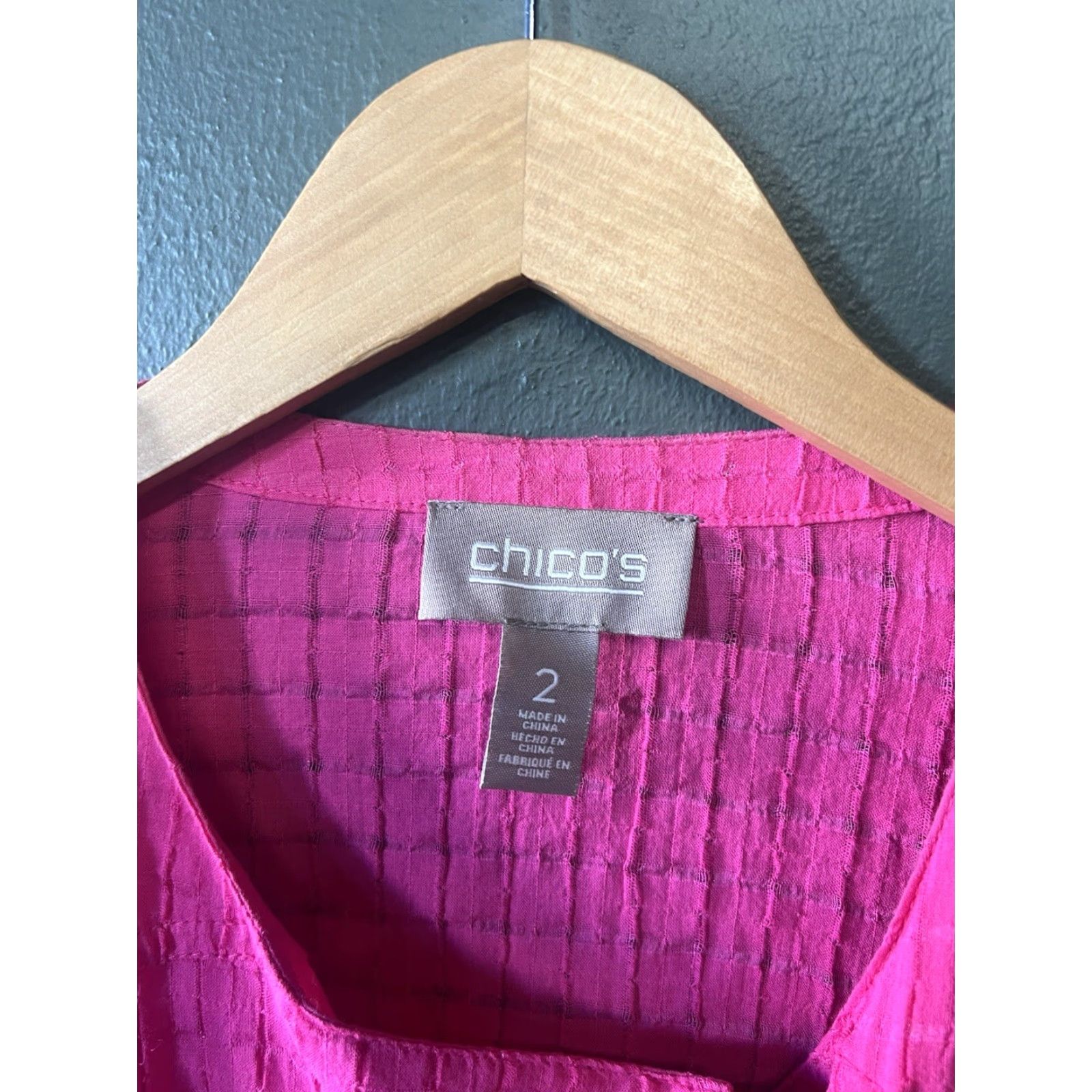 Vintage Chicos Womens Jacket Long Sleeve Full Zip Lightweight Pink Size 2 Size XS / US 0-2 / IT 36-38 - 3 Thumbnail