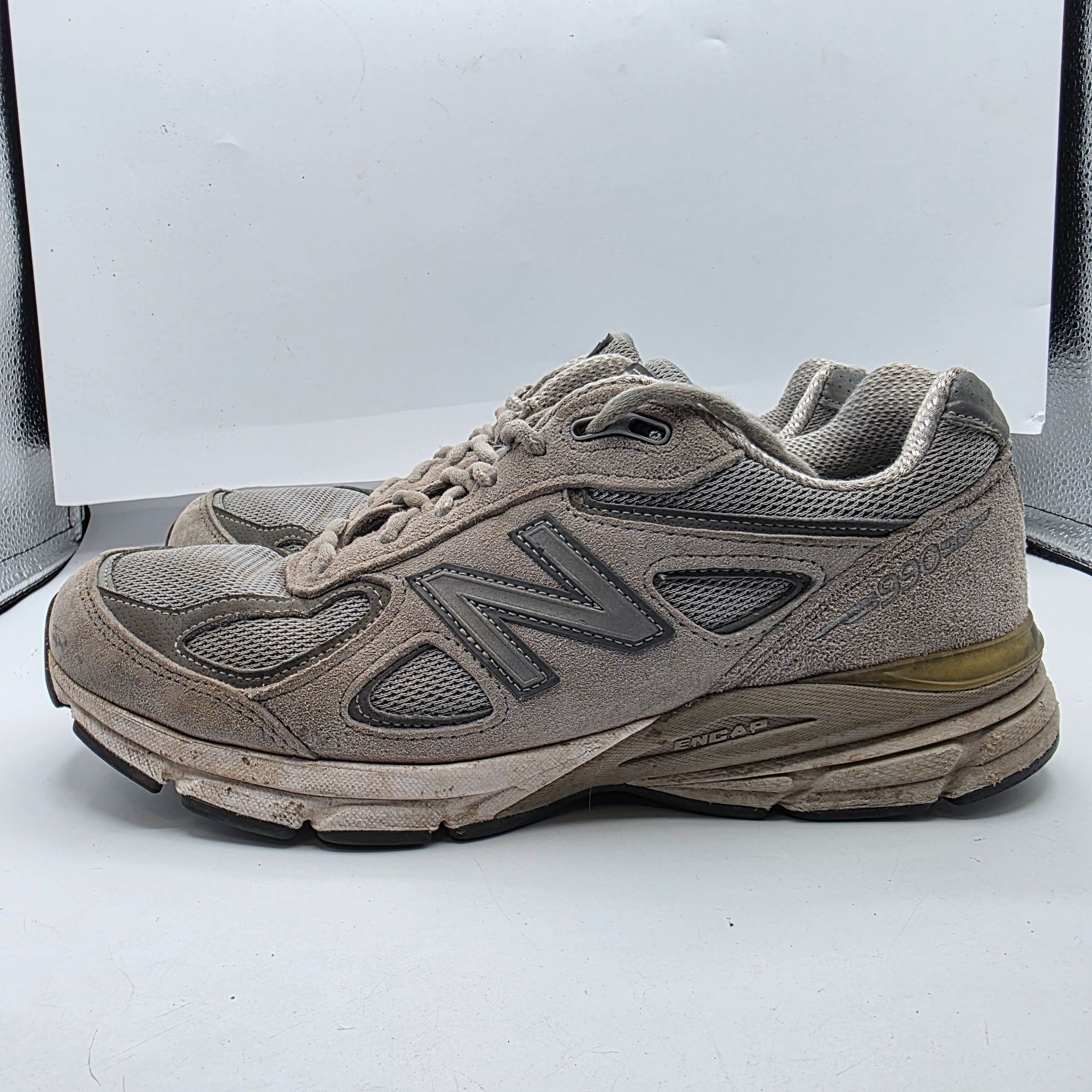 New Balance New Balance 990v4 Womens Size 9 Gray Castlerock Athletic Sho Size US 9 / IT 39 - 13 Thumbnail