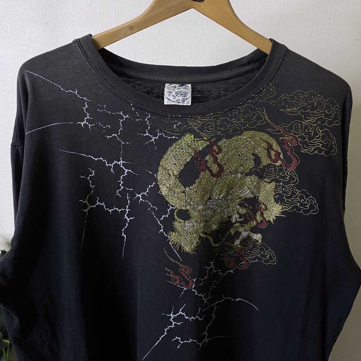 Japanese Brand CureAll Japanese Motive Karakuri Tamashii Ed Hardy Style LS Size US XL / EU 56 / 4 - 5 Thumbnail