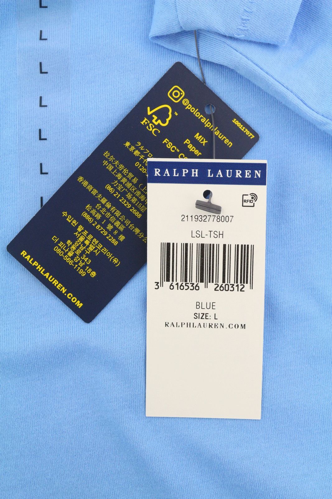 Polo Ralph Lauren L Blue Short Sleeve Crew Neck Tricot T-Shirt 84724 Size L / US 10 / IT 46 - 5 Thumbnail