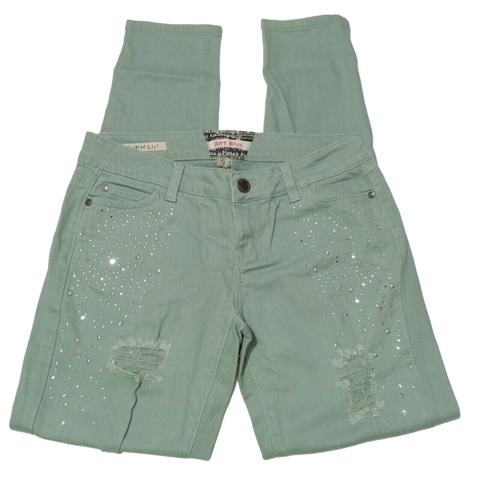 & Other Stories Hot Kiss Jeans 32 X 30 Skinny Lily Embellished Distressed Size 32" / US 10 / IT 46 - 2 Thumbnail