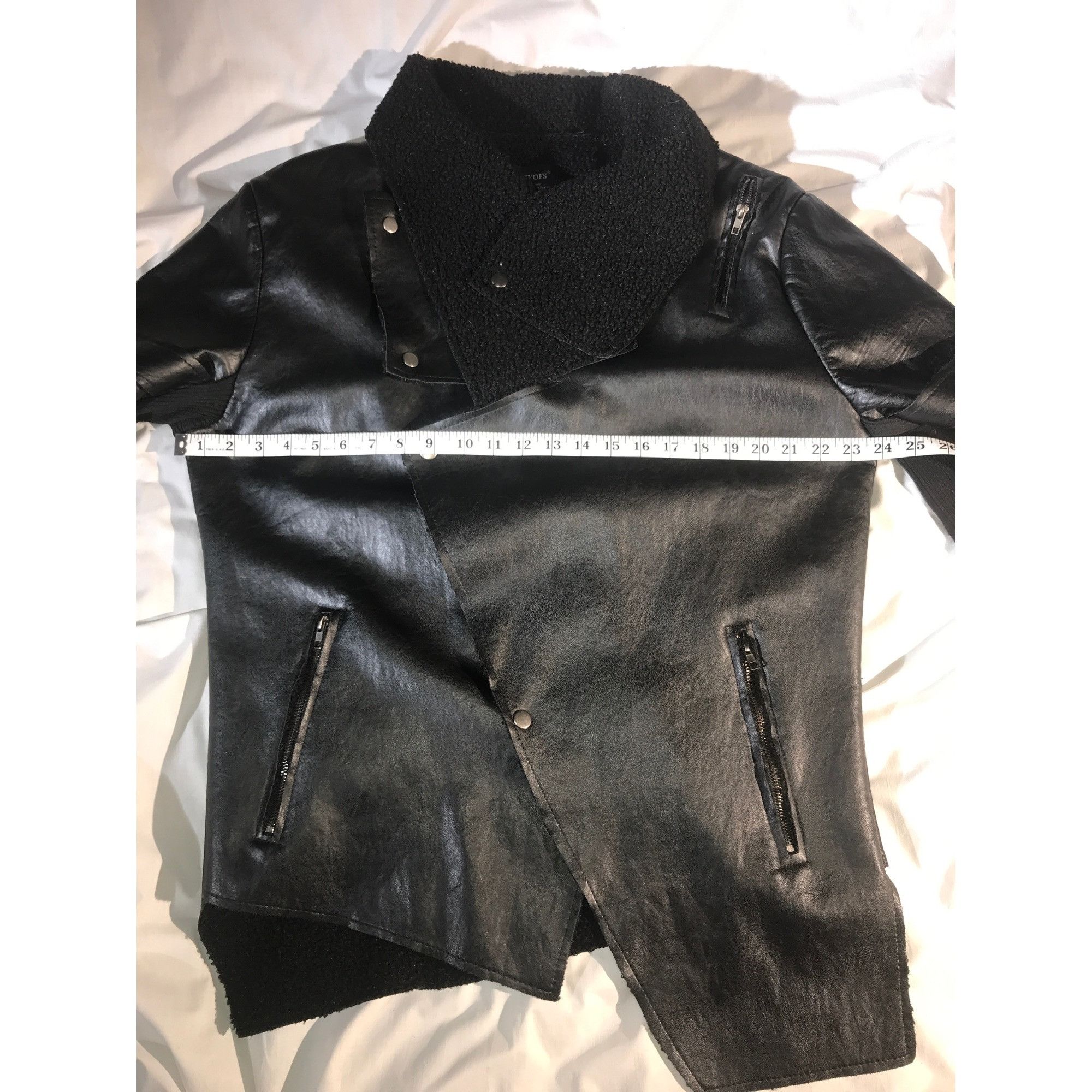 un-namable Aowofs Black Faux Leather Goth Grunge Motorcycle Mens Jacket Size US L / EU 52-54 / 3 - 6 Thumbnail