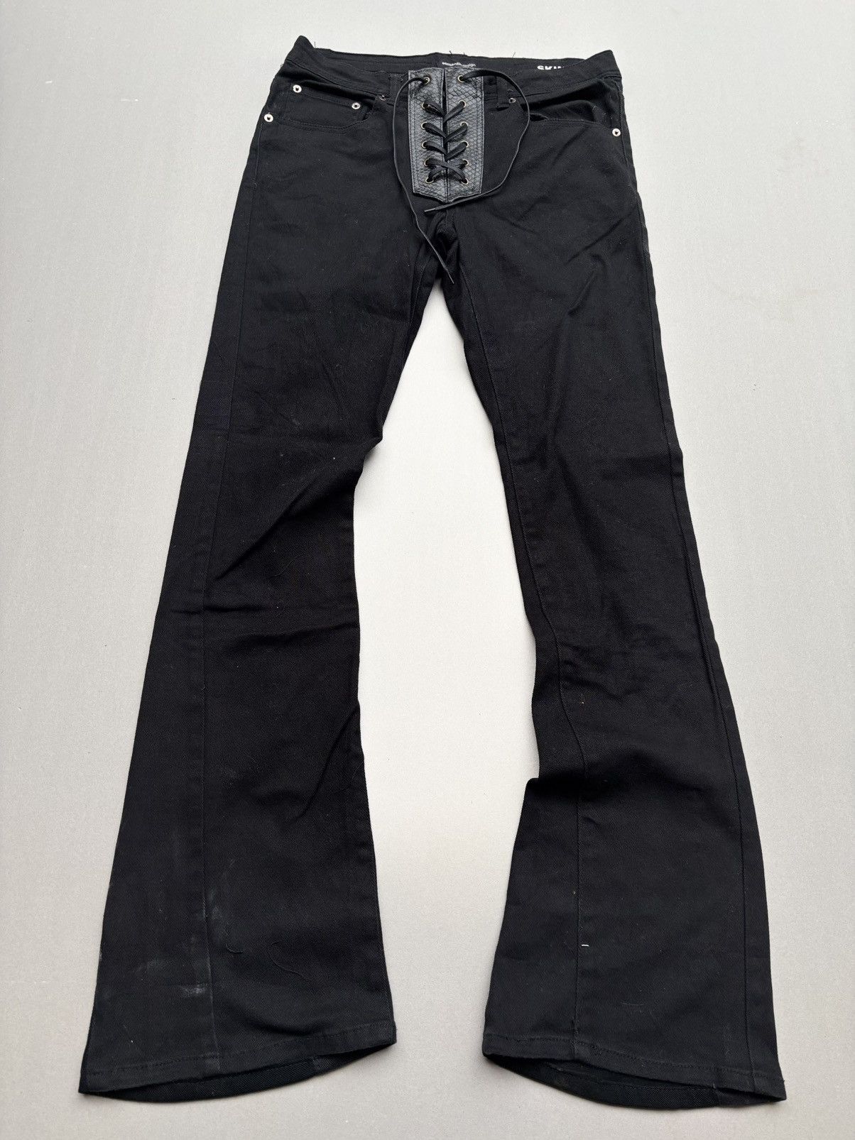 Japanese Brand Ant ful lace up flare jeans Size US 30 / EU 46 - 1 Thumbnail