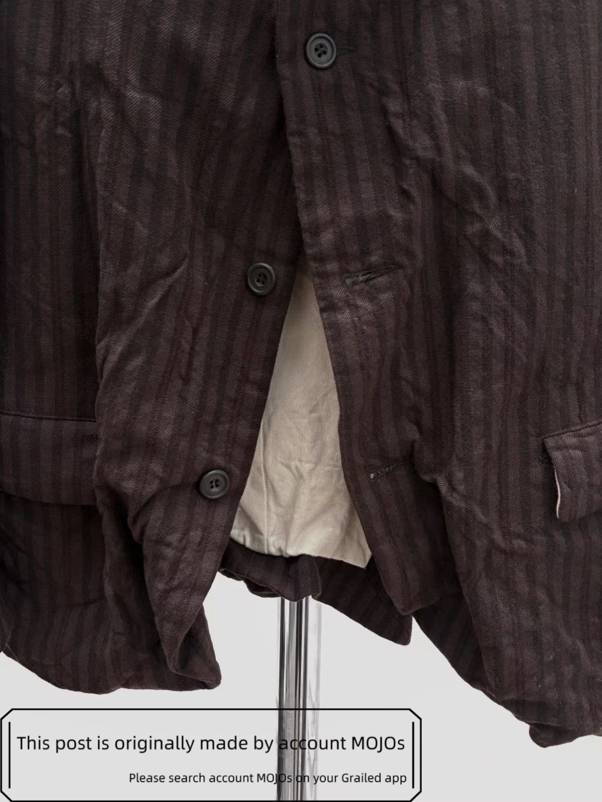 Paul Harnden Shoemakers Sz S Paul Harden Shoemaker Dark Brown Stripe Jacket mojos139 Size US S / EU 44-46 / 1 - 6 Thumbnail