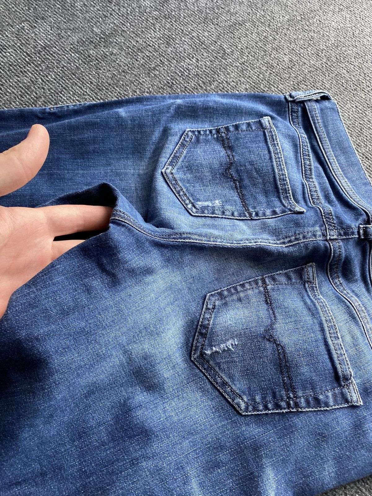 Diesel 🔥Opium Punk Diesel francy blue jeans women 28 alt goth emo Size 28" / US 6 / IT 42 - 14 Thumbnail