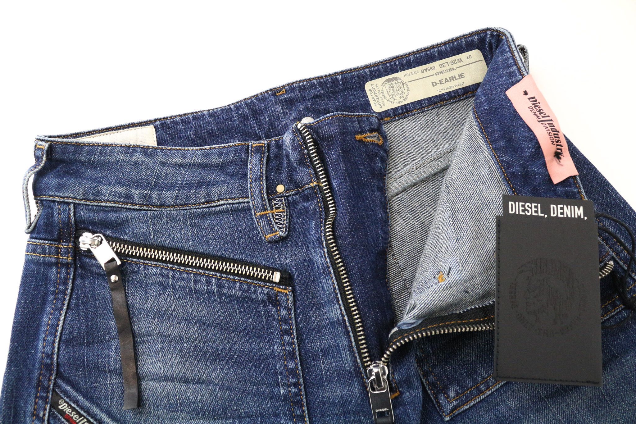 Diesel D-EARLIE 089AR W26/L30 Blue Cropped Jeans 71009 Size 26" / US 2 / IT 38 - 3 Thumbnail