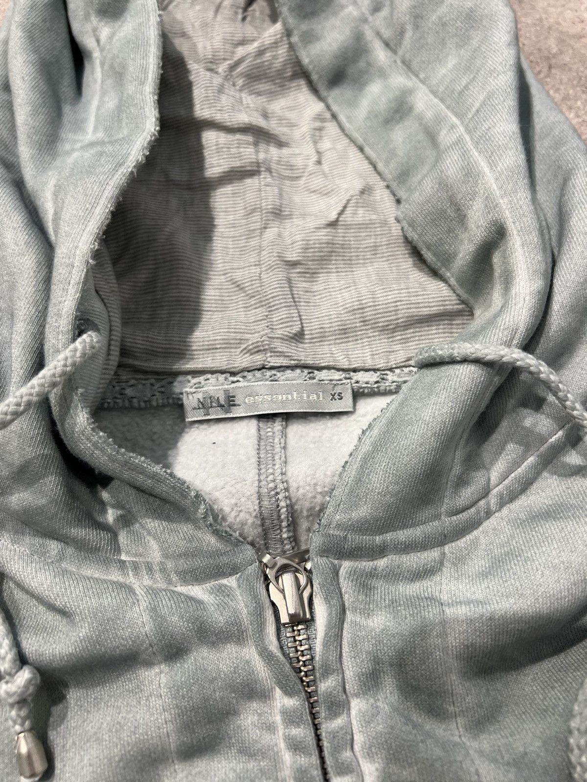 Vintage NILE washed double zip hoodie Size XS / US 0-2 / IT 36-38 - 5 Thumbnail