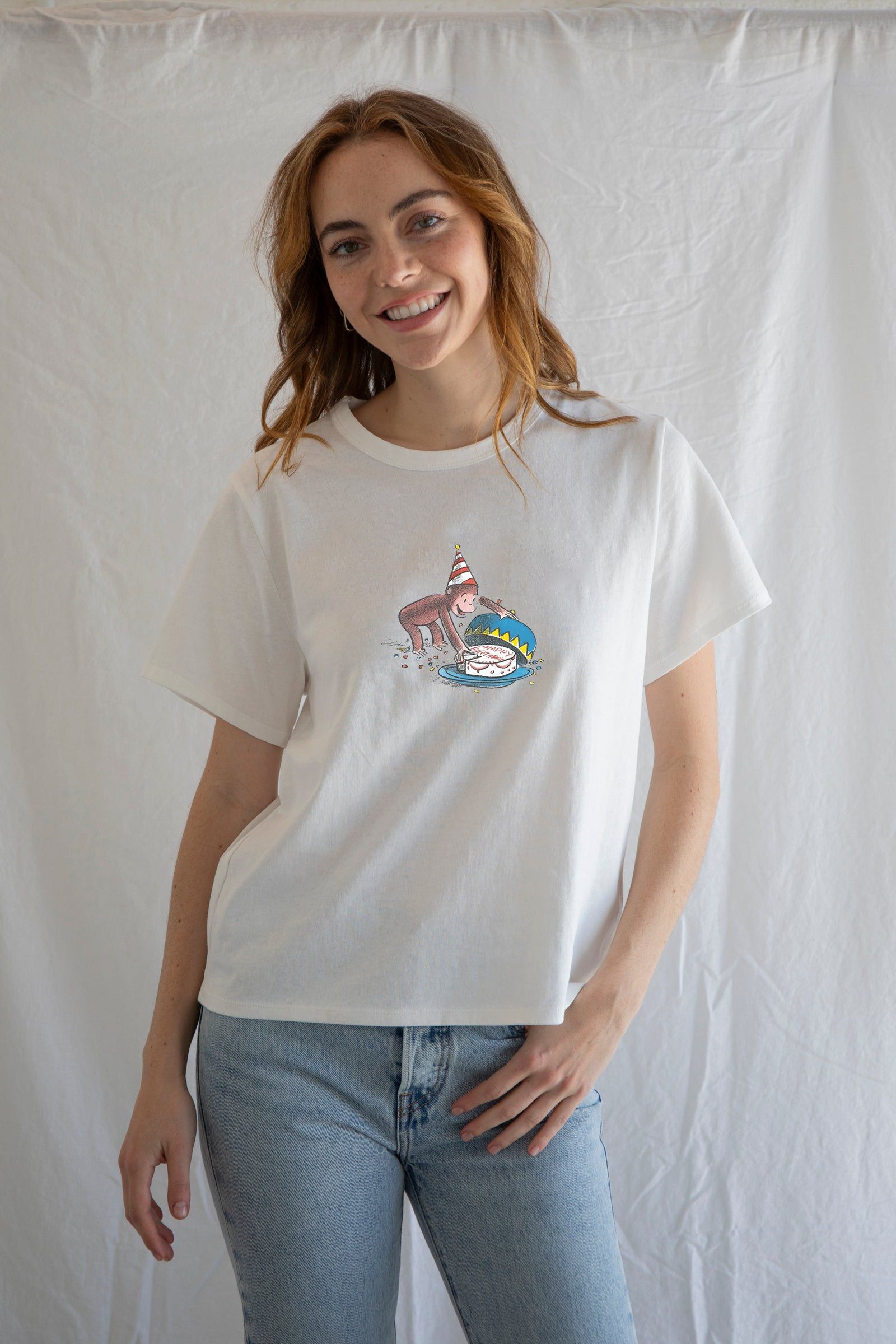 Vintage Birthday Cake Tee – Retro Coquette Birthday Girl Shirt Size M / US 6-8 / IT 42-44 - 4 Thumbnail