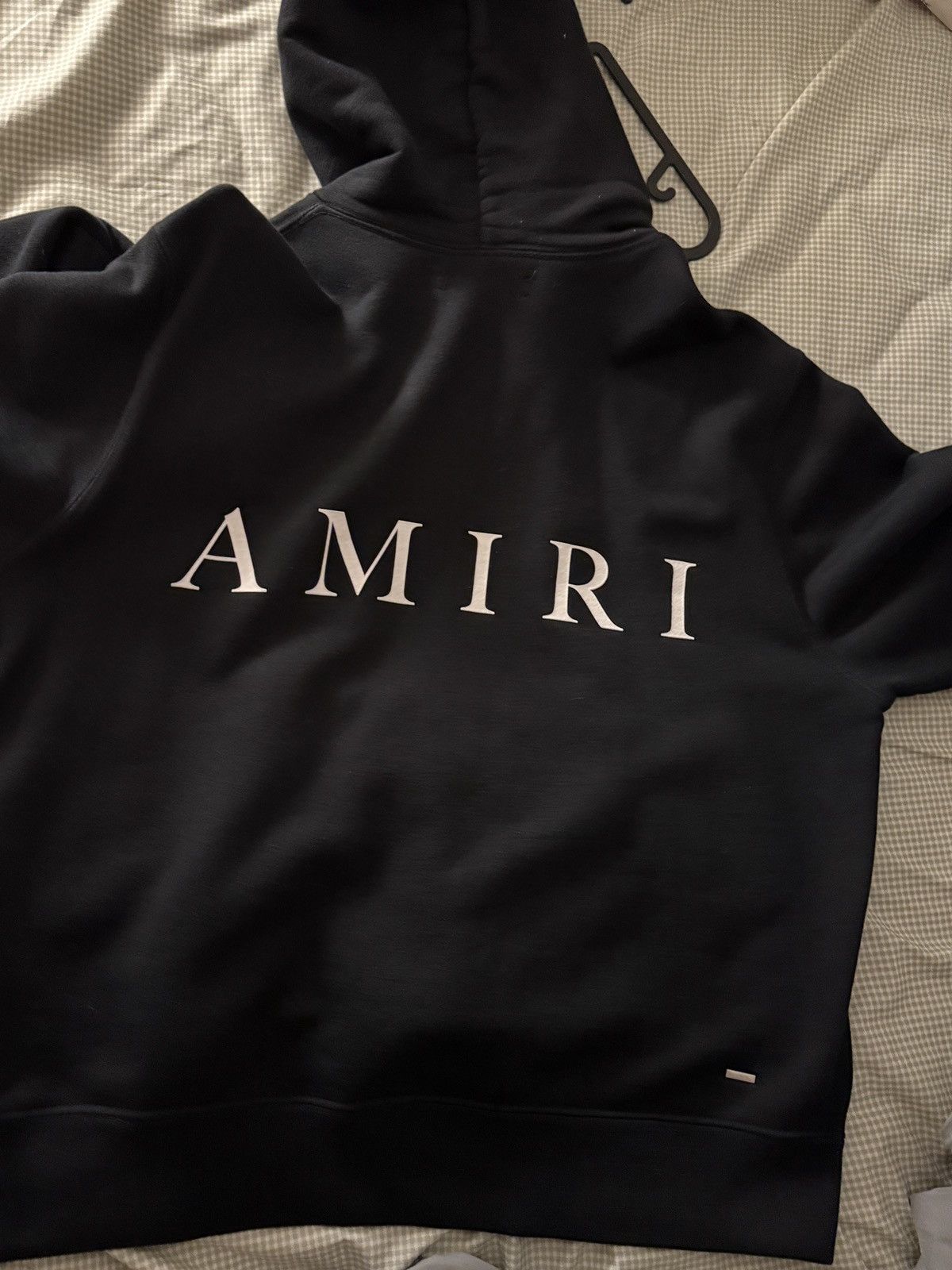 Amiri Amiri Logo print cotton hoodie medium Size US M / EU 48-50 / 2 - 1 Thumbnail