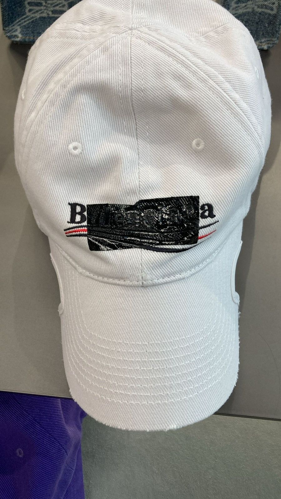 Balenciaga Balenciaga Gaffer Patch Logo Baseball Hat Cap Size ONE SIZE - 4 Thumbnail
