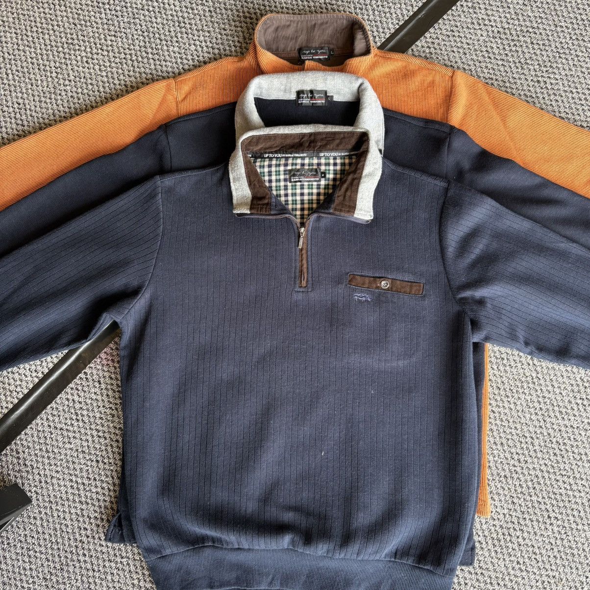 Kansai Yamamoto Kansai Yamamoto Halfzipper Sweatshirt Combo Size M/L Size US M / EU 48-50 / 2 - 2 Thumbnail
