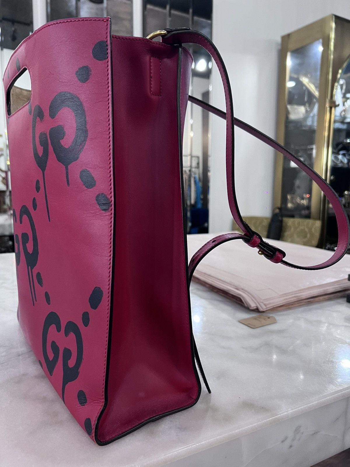 Gucci Gucci Ghost Grafitti Tote Size ONE SIZE - 10 Thumbnail