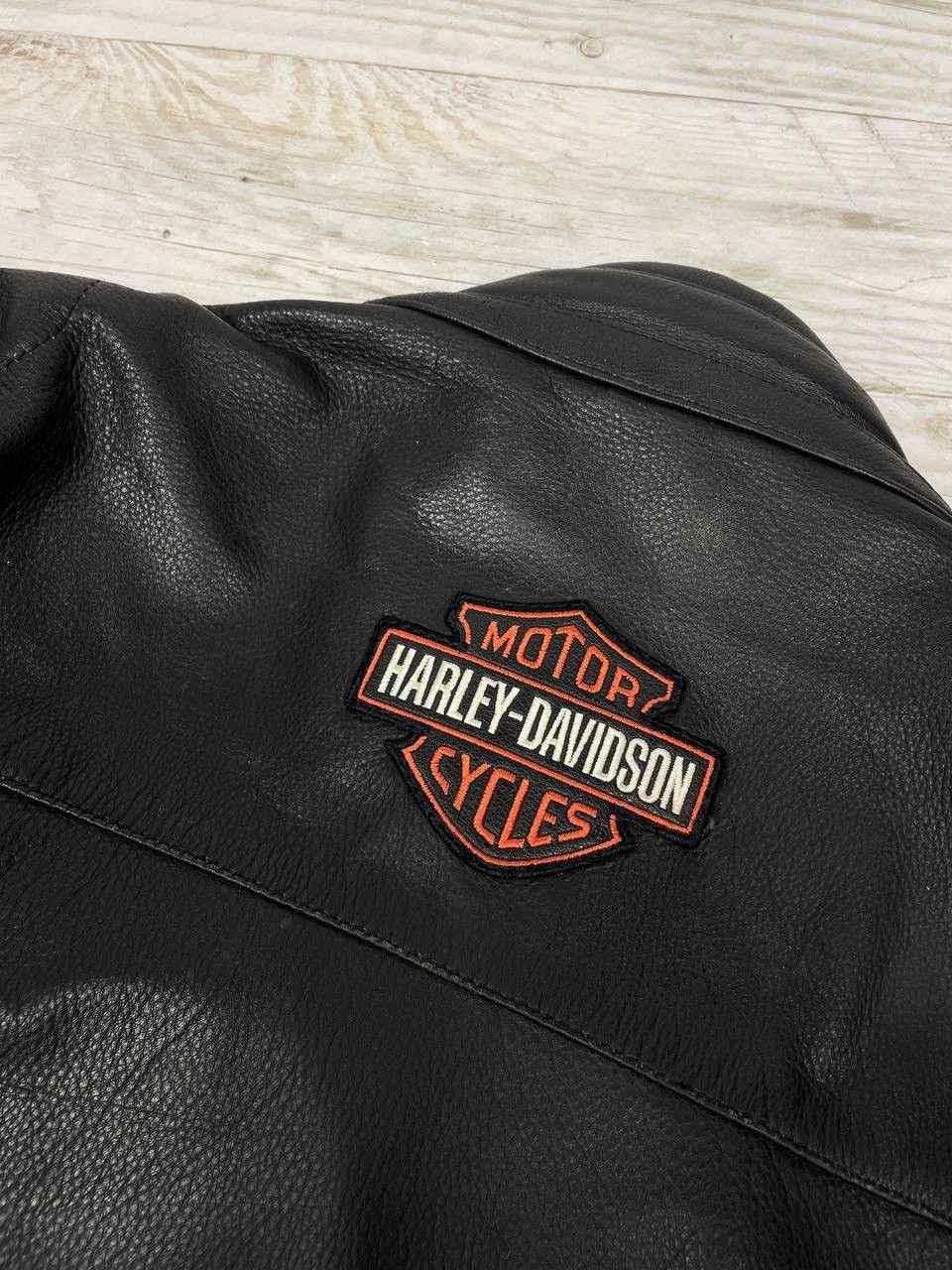Harley Davidson Vintage Harley Davidson Motorcycle Leather Jacket Biker 90s Size US XXL / EU 58 / 5 - 8 Thumbnail