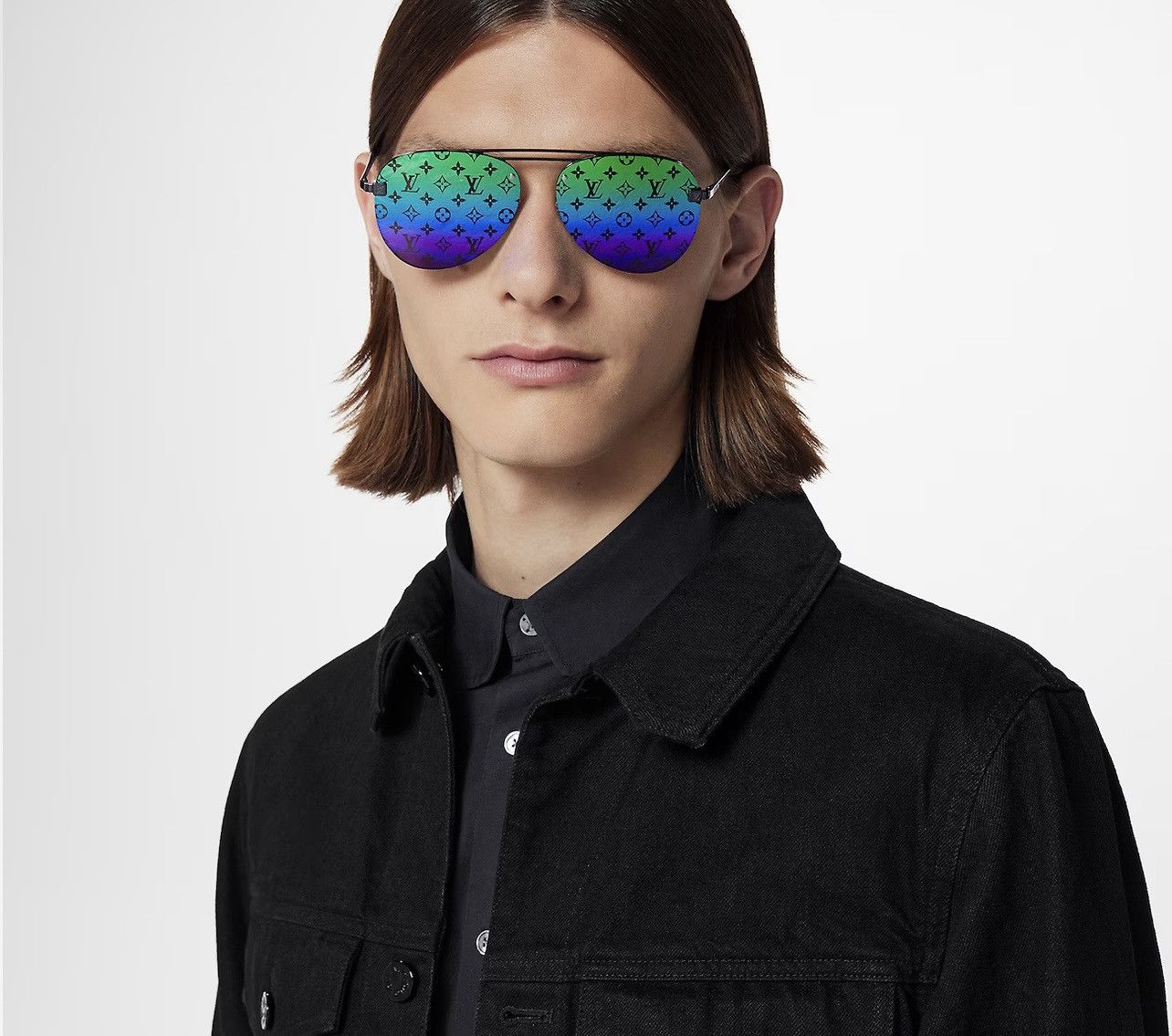 Shop clockwise sunglasses lv Hot Sale Louis Vuitton Z1020W Gold