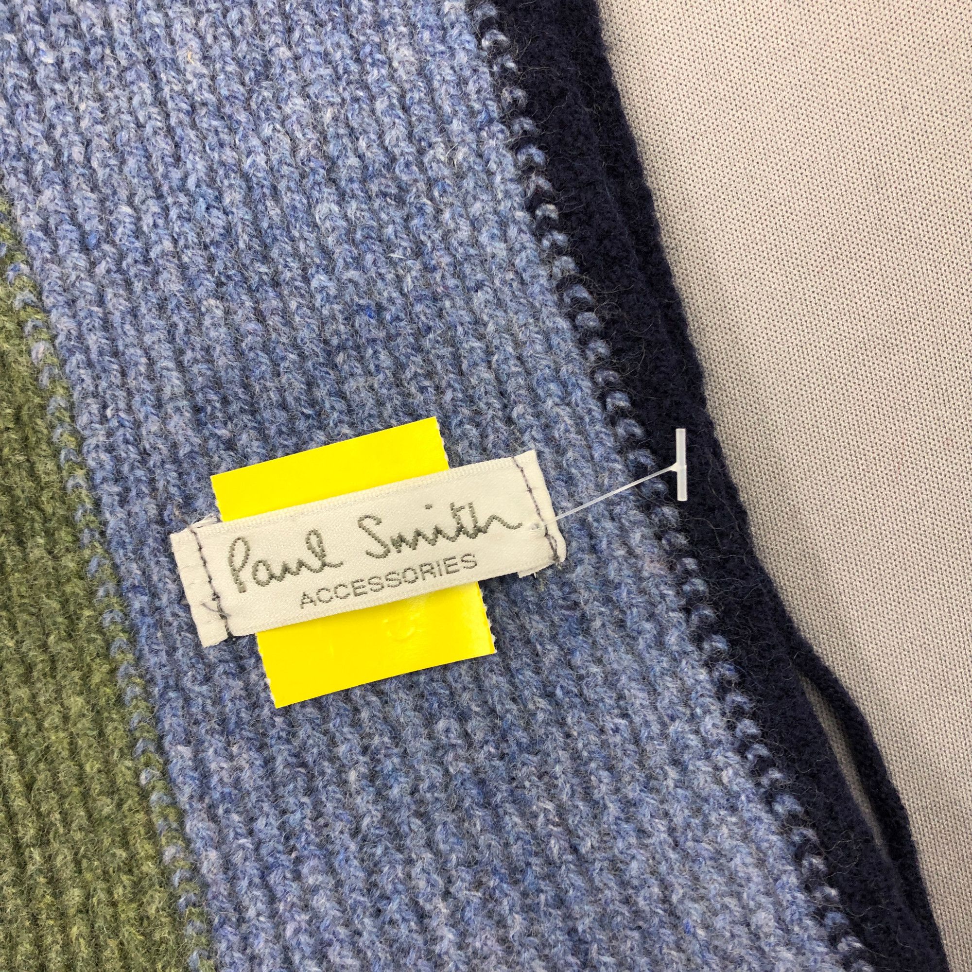 Paul Smith Vintage Paul Smith Scarf Ribbed Knit Wool Cashmere Scarves Size ONE SIZE - 3 Thumbnail