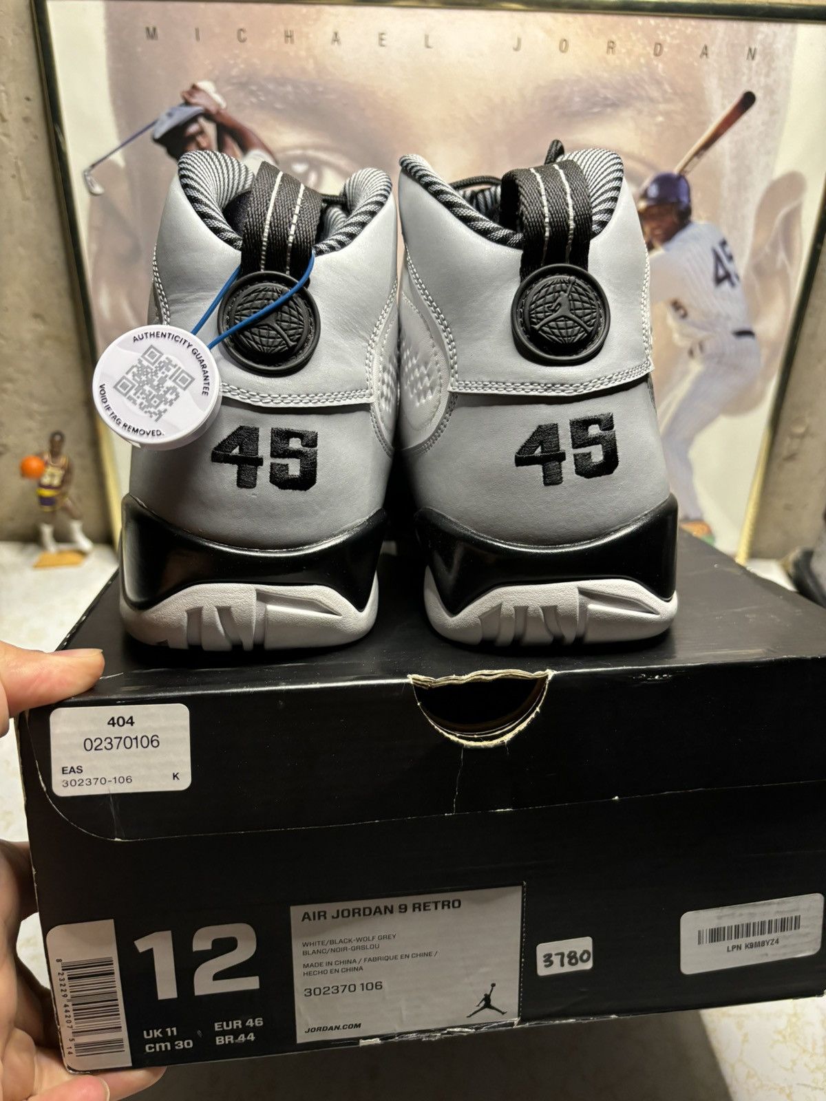 Jordan Brand Jordan Retro 9 ‘baron’ Size US 12 / EU 45 - 7 Thumbnail