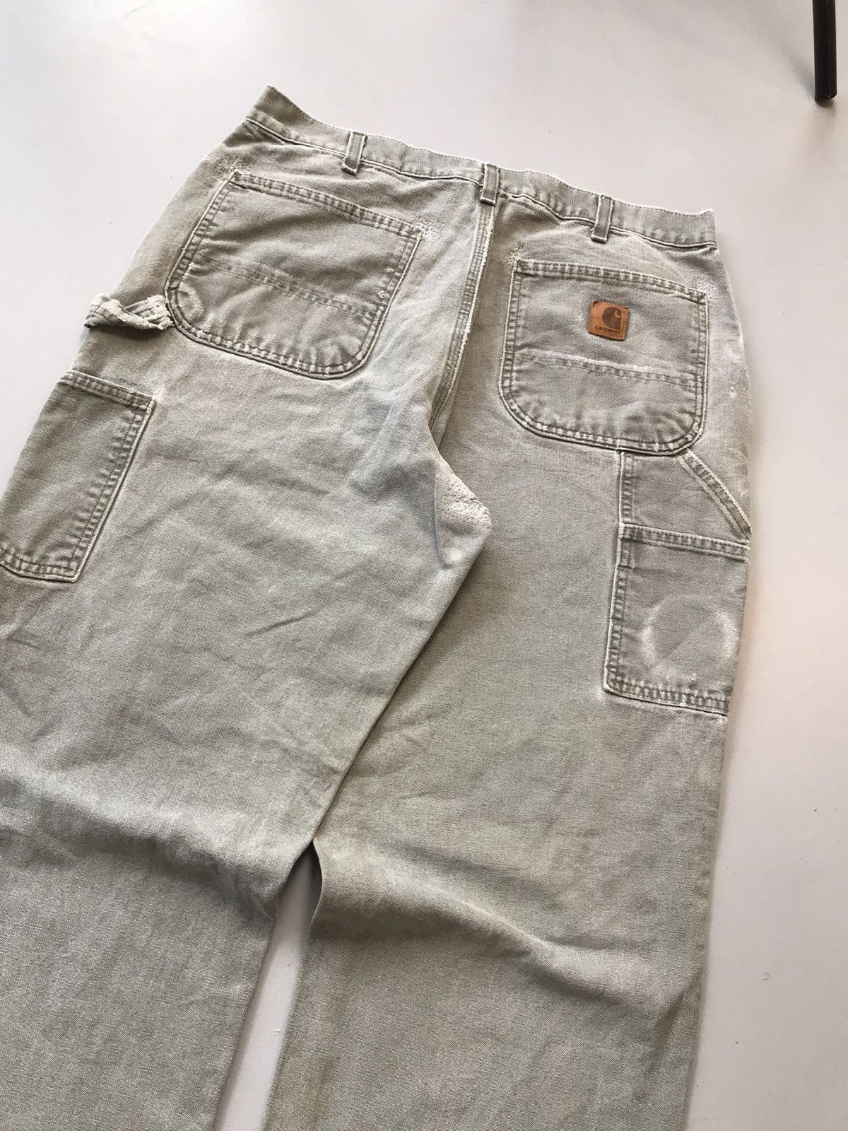 Carhartt Vintage carhartt b11 moss carpenter denim Size US 34 / EU 50 - 9 Thumbnail