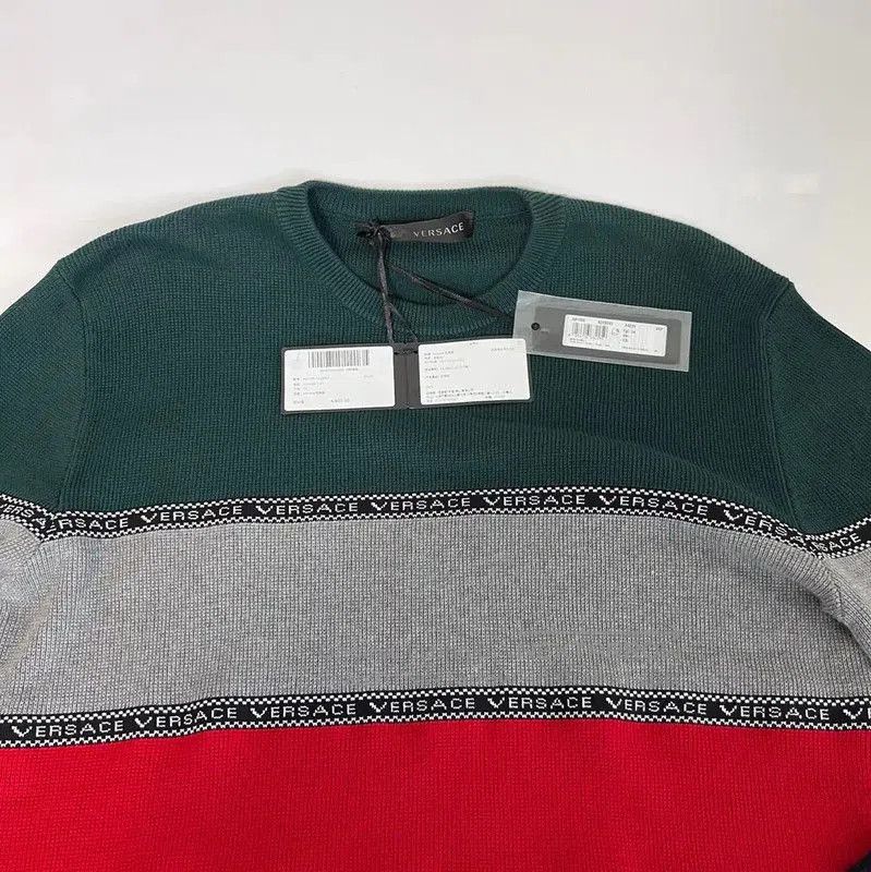 Versace Versace Multicolor Cotton Blend Long Sleeve Sweater . Size US XXL / EU 58 / 5 - 2 Thumbnail