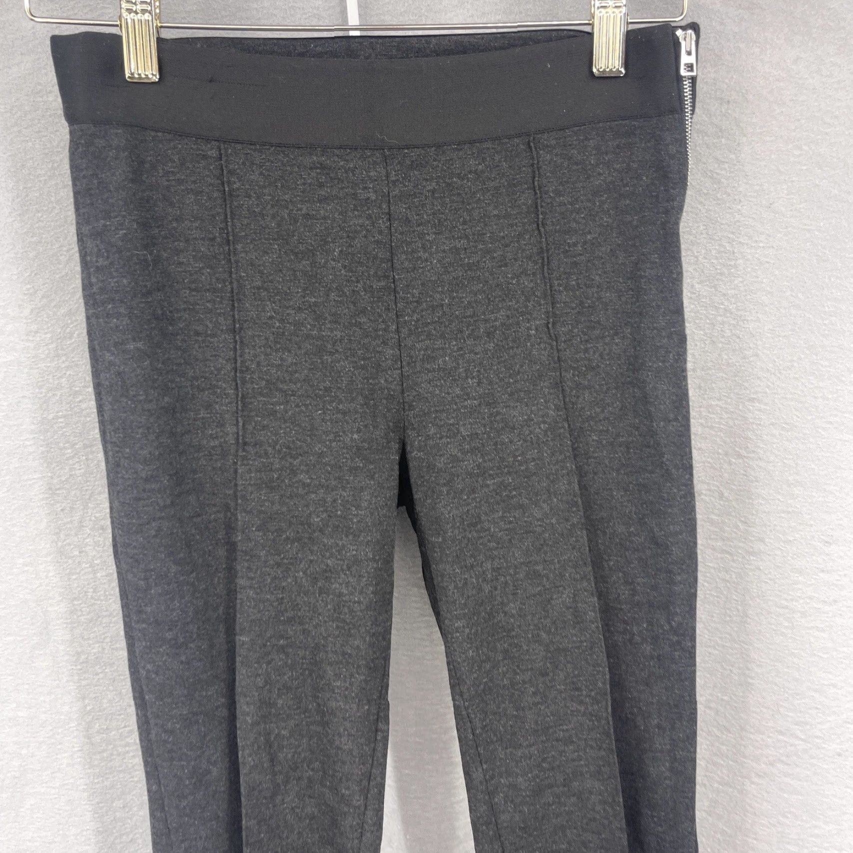 Everlane Everlane Pants Womens Charcoal Straight Leg Side Zip Career Stretch 00 Regular Cropped Size 24" / US 00 / IT 34 - 2 Thumbnail