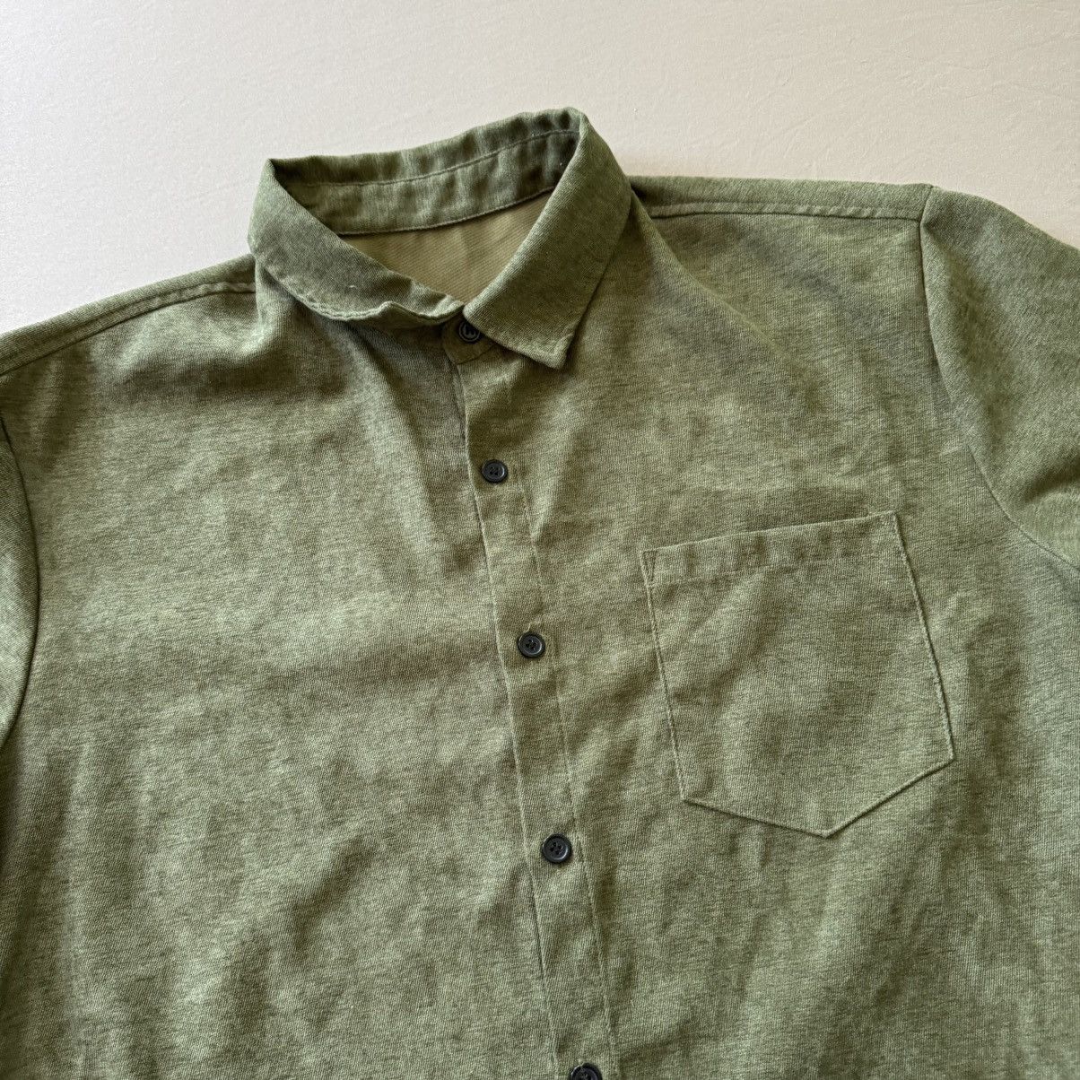 Other Olive Green Short Sleeve Button Up Shirt Size US XL / EU 56 / 4 - 3 Thumbnail