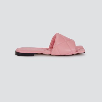 image of Bottega Veneta O1Loc1C0324 608853 Lido Flat Sandals In Light Pink, Women's (Size 9)