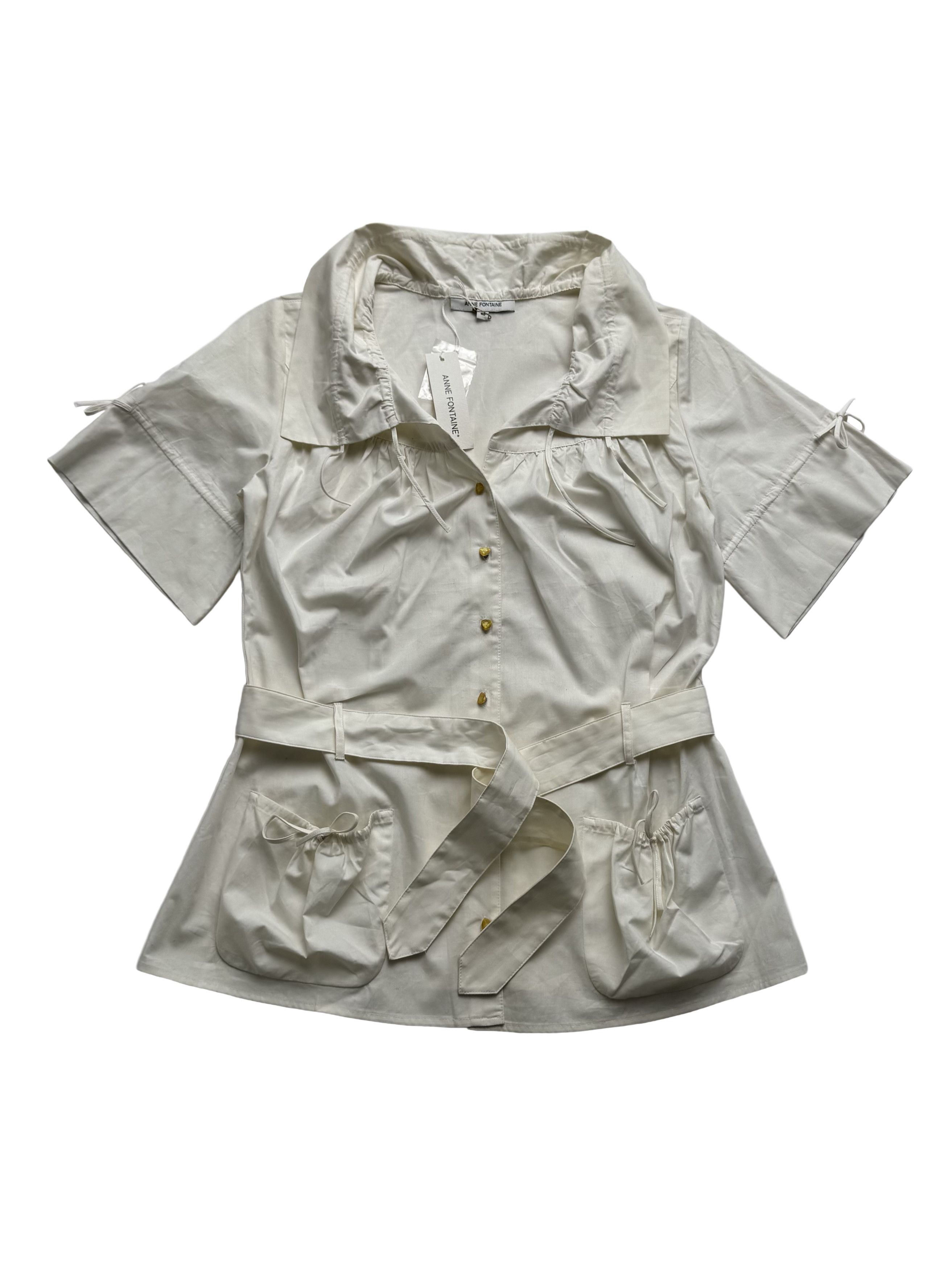 ANNE FONTAINE Anna Fontaine Vintage Blouse Size S / US 4 / IT 40 - 1 Thumbnail