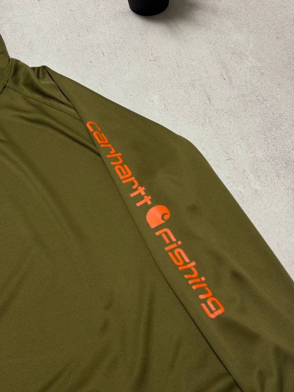 Carhartt × Vintage Vintage Carhartt Fishing Hoodie Tactical Big Logo Baggy 90s Size US L / EU 52-54 / 3 - 2 Thumbnail