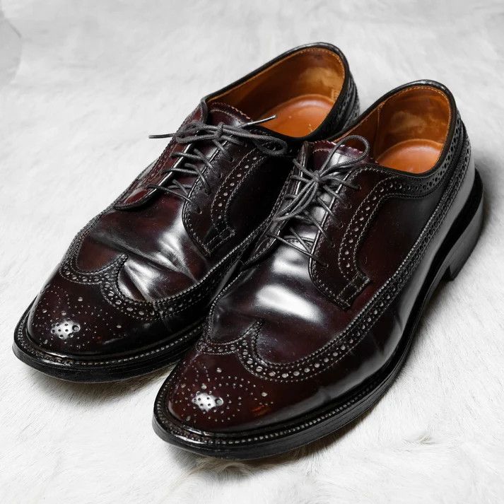 ALDEN 975 Longwing Blucher Color8 Shell Cordovan