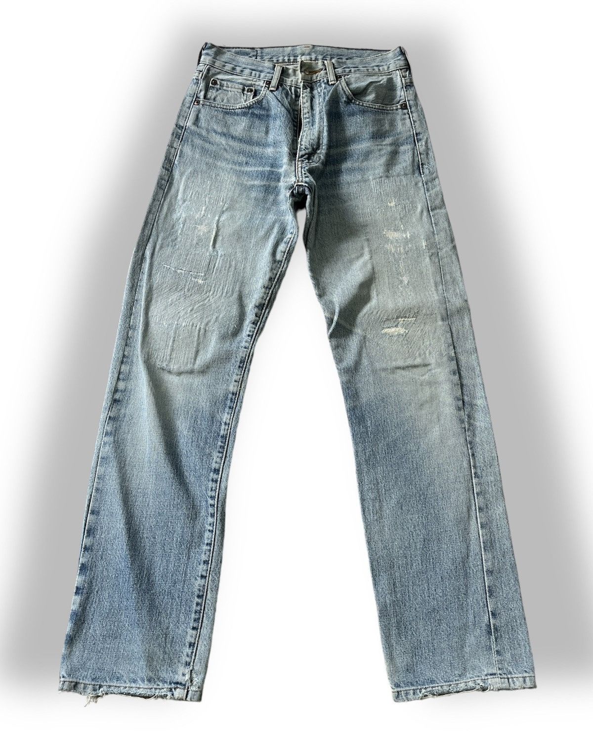 Levi's LEVIS 502XX Big E Button J22 Redline Selvedge Vintage 1991 Size US 28 / EU 44 - 20 Thumbnail