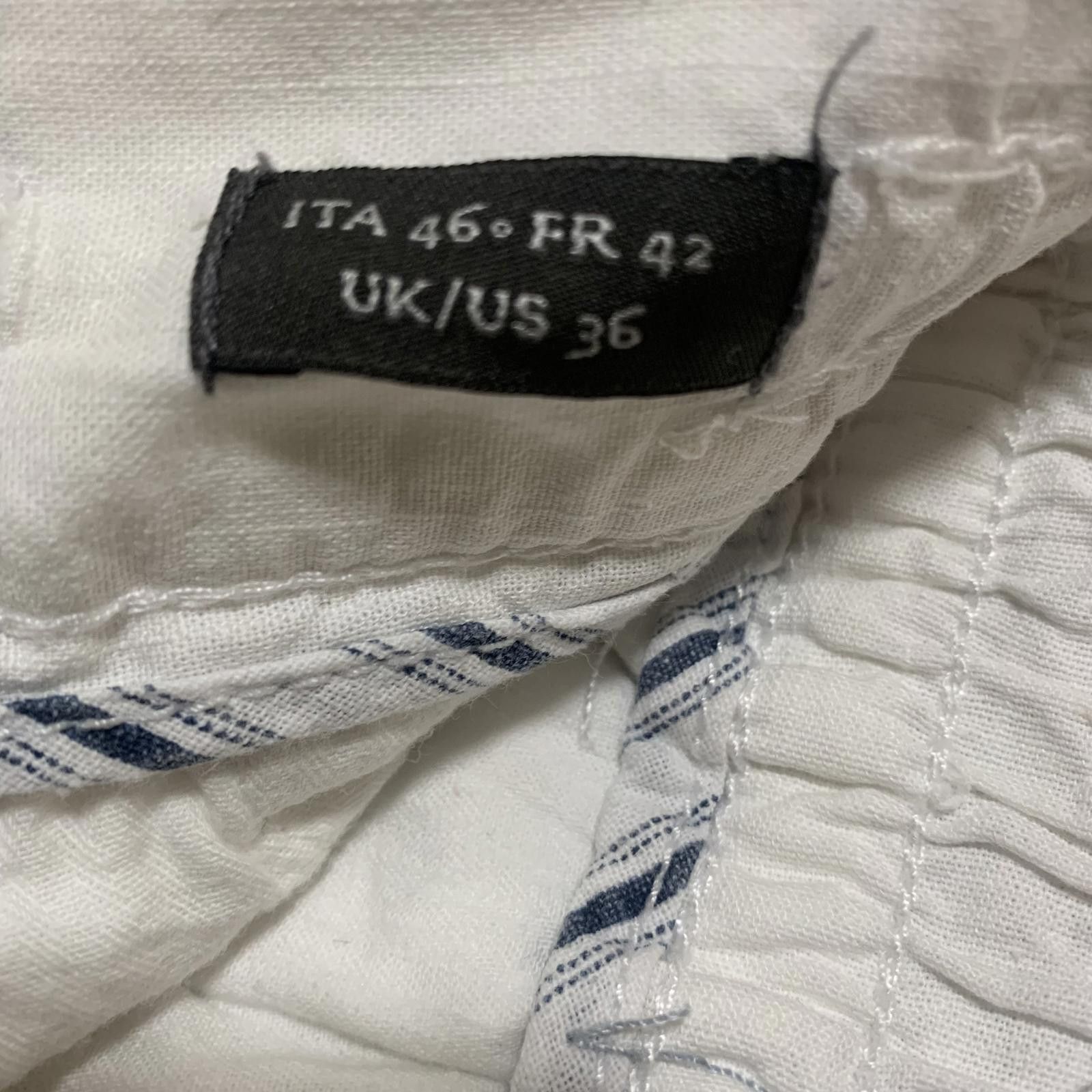 Other Dan John Men's White Cotton Elastic Waist Pants 36 Size US 36 / EU 52 - 4 Thumbnail