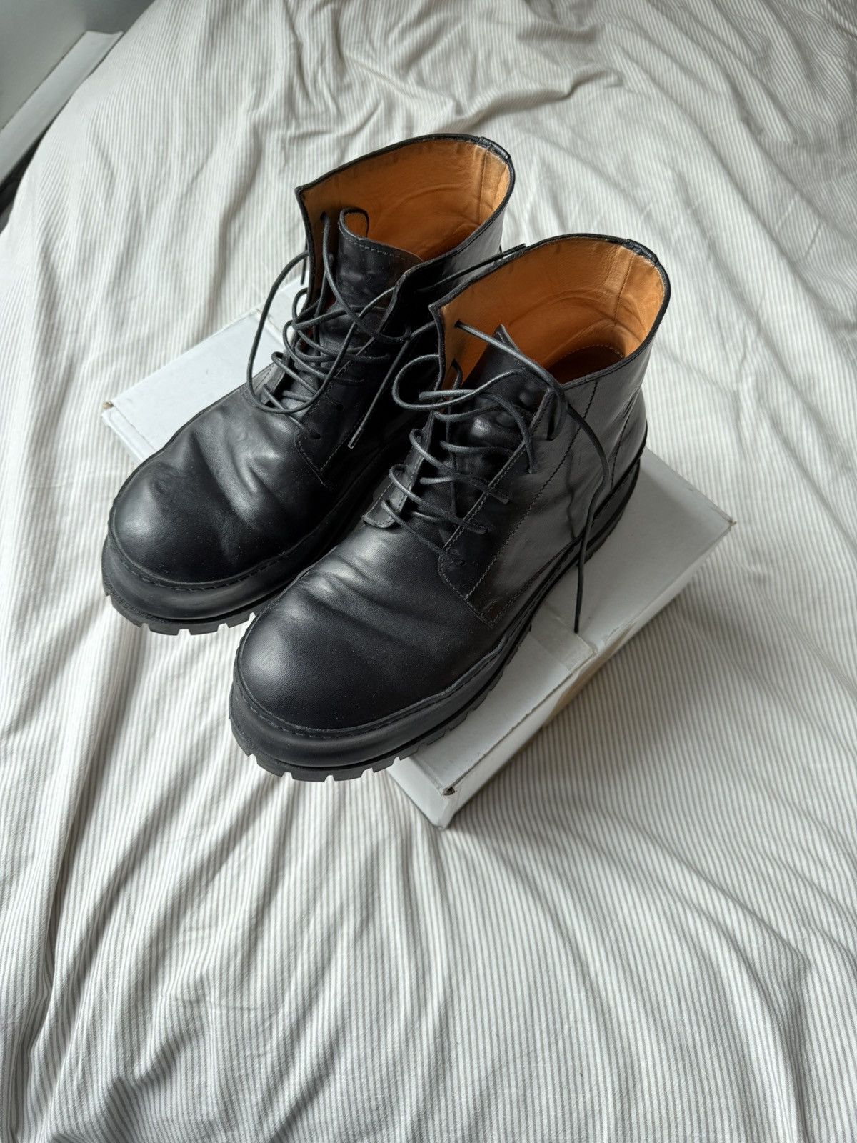 A1923 (43) A1923 CMB1 Horse Leather Boots Size US 10.5 / EU 43-44 - 4 Thumbnail