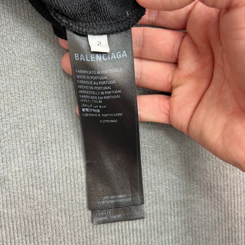 Balenciaga Balenciaga Black overlapping 3B phantom logo sweatshirt Size US M / EU 48-50 / 2 - 6 Thumbnail