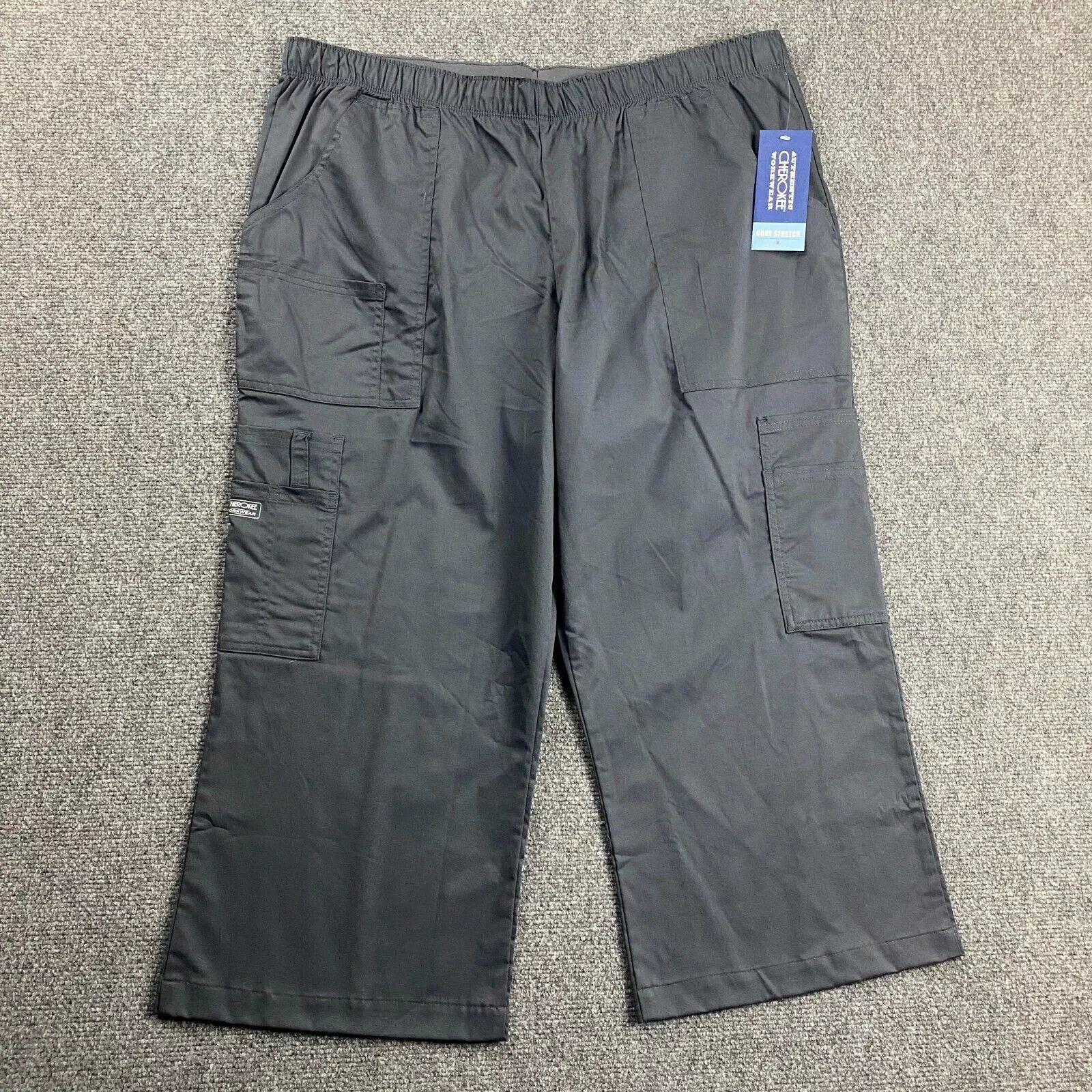 Cherokee Cherokee Scrubs Bottoms Men's XL Capri Workwear Cotton NWT Size US 37 - 1 Thumbnail