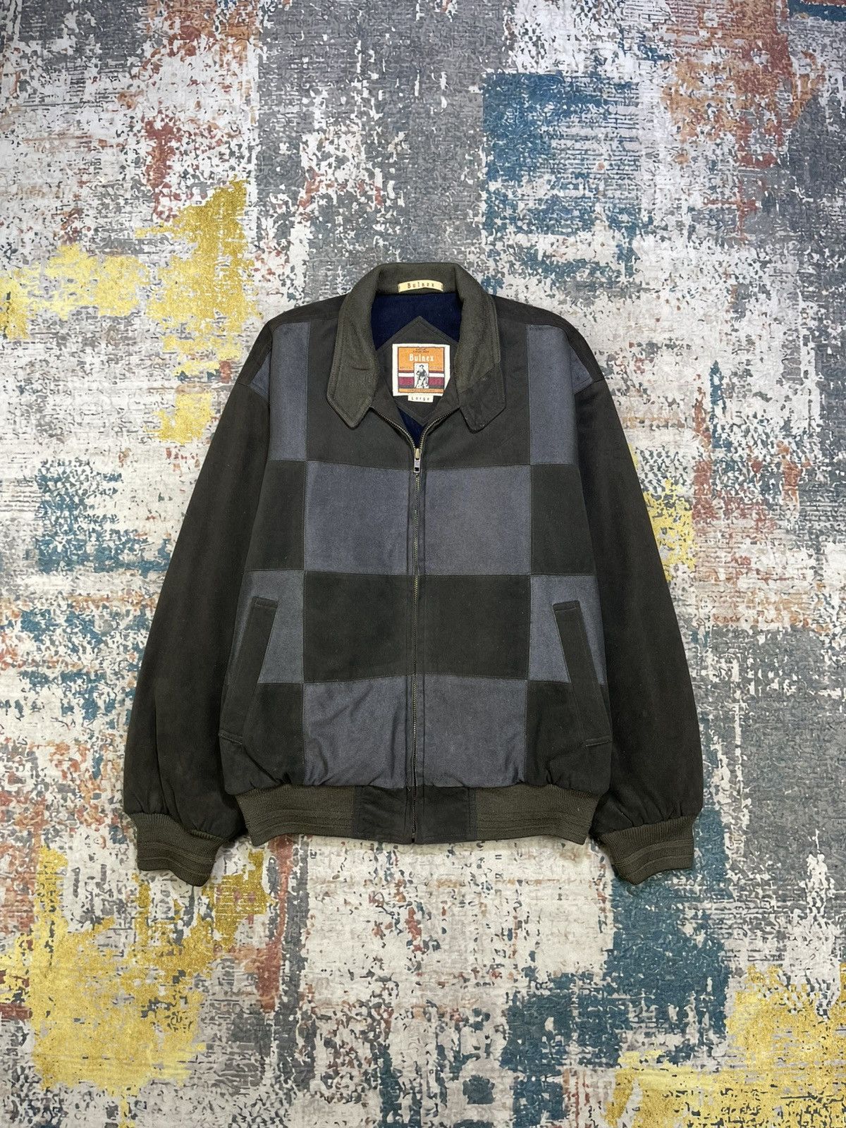 Japanese Brand Vintage Bulnex Checked Patchwork Jacket Size US M / EU 48-50 / 2 - 1 Thumbnail