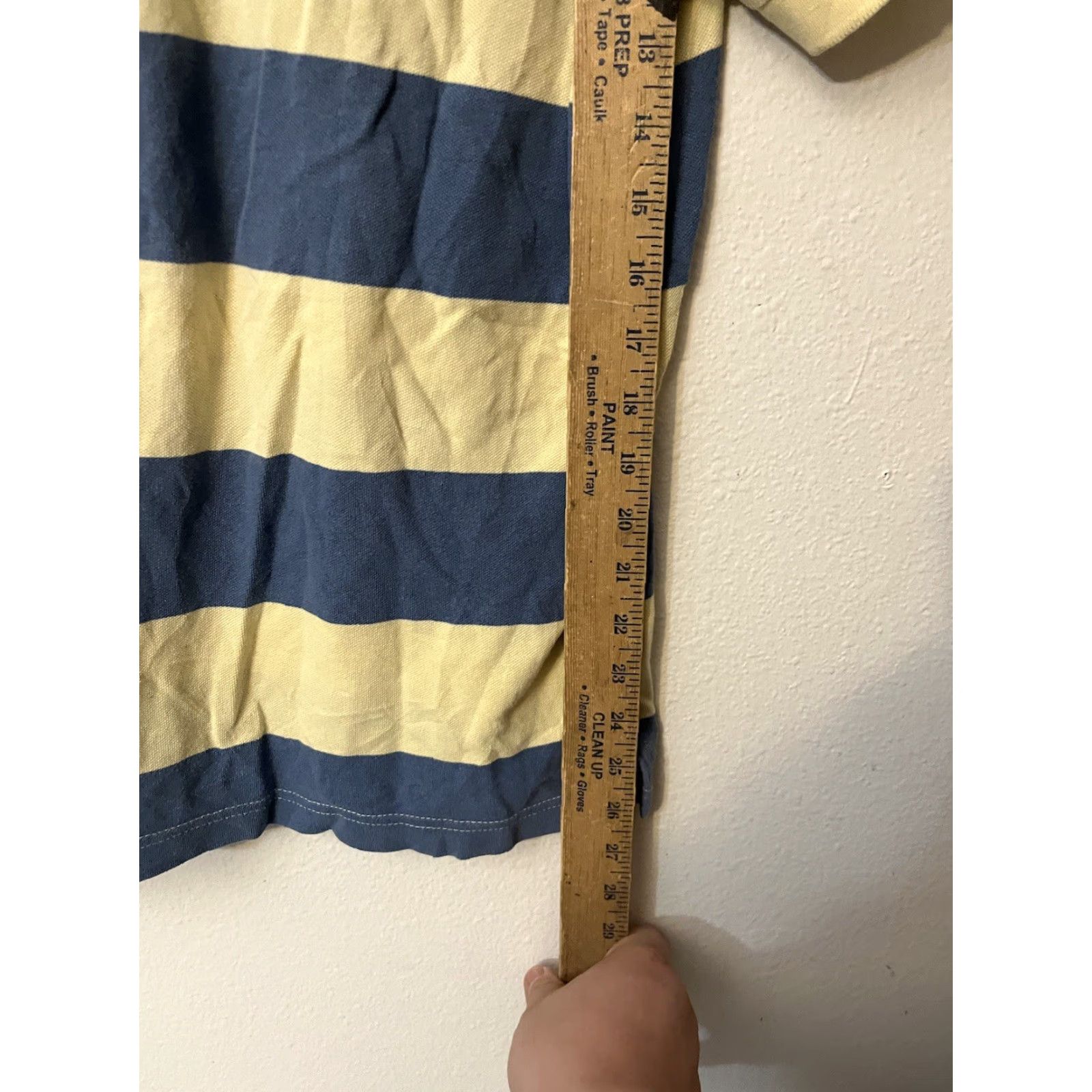 Tommy Hilfiger Tommy Hilfiger Polo Shirt Men's Small Blue Yellow Striped Knit Custom Fit Polo Shirt Casual Short Sleeve Cotton Logo Classic Mens Size US S / EU 44-46 / 1 - 4 Thumbnail