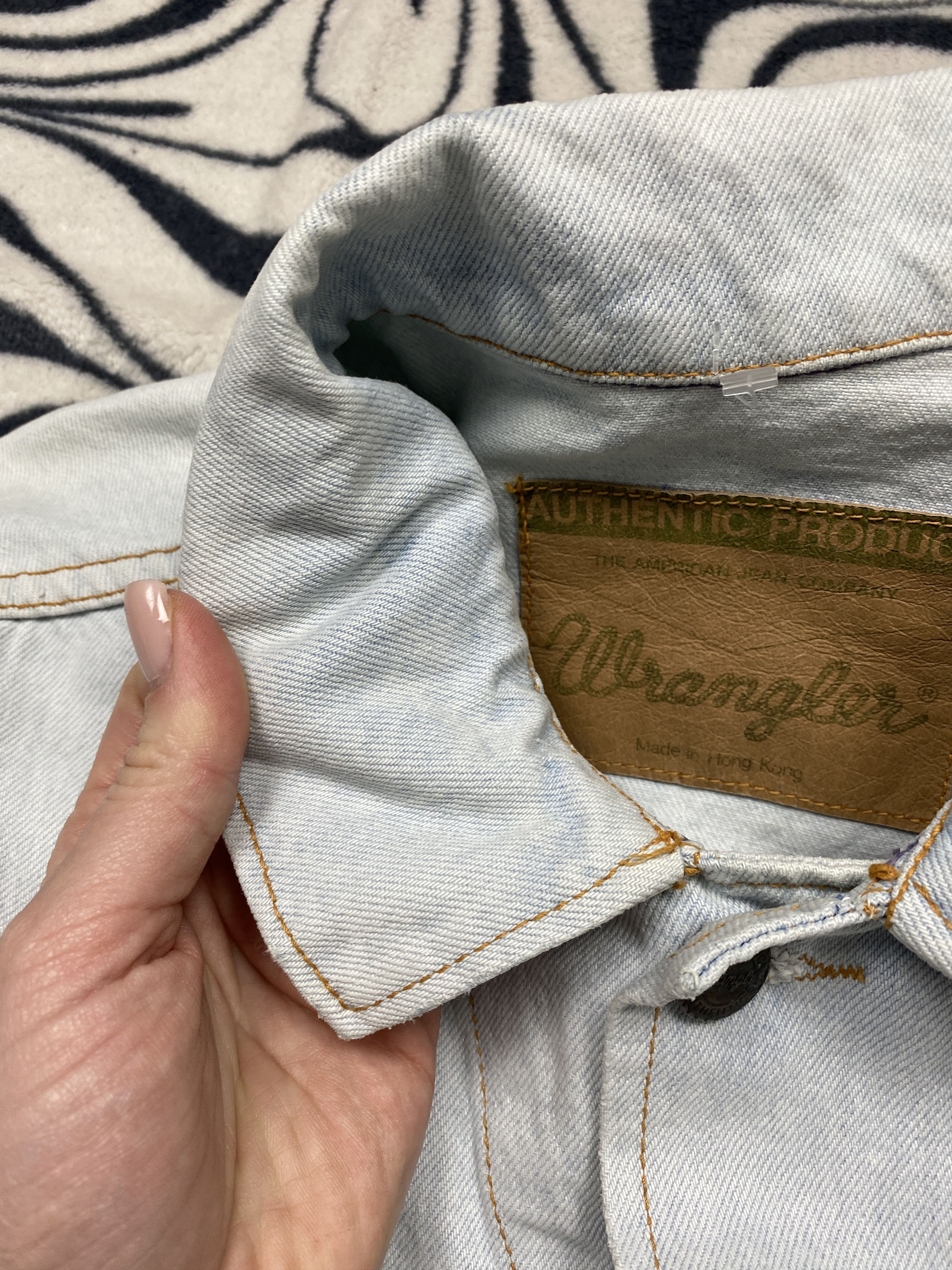 Vintage Wrangler 90s Vintage Washed Denim Jacket Y2K Jeans Size US L / EU 52-54 / 3 - 4 Thumbnail