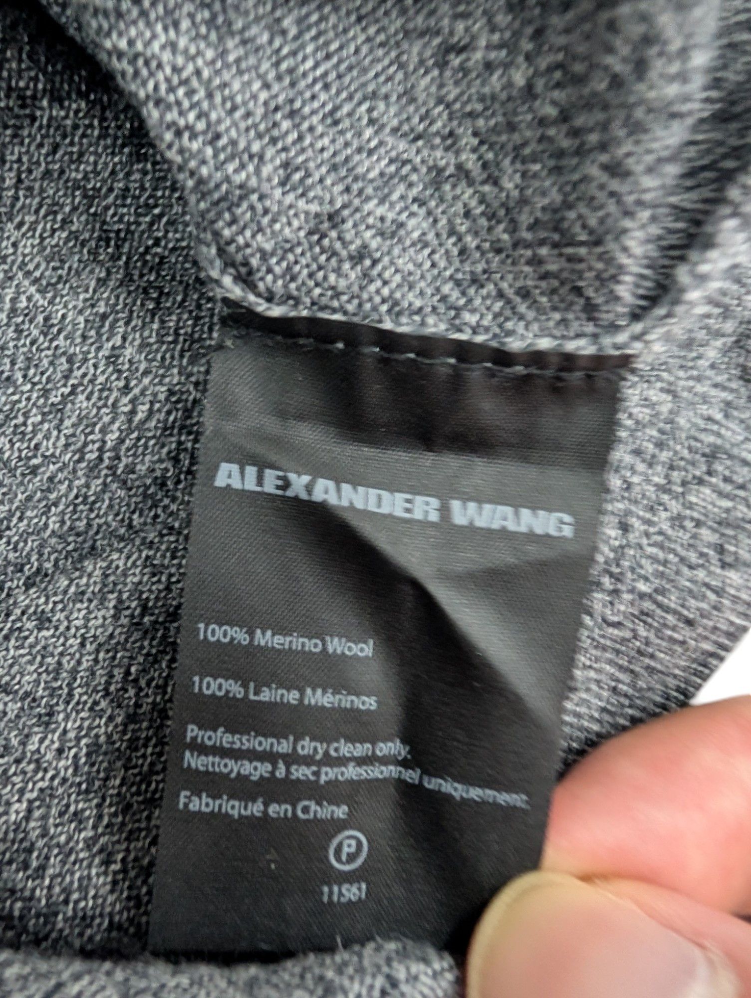 Alexander Wang Grey And Black Raglan Sleeve Sweater Size US S / EU 44-46 / 1 - 5 Thumbnail