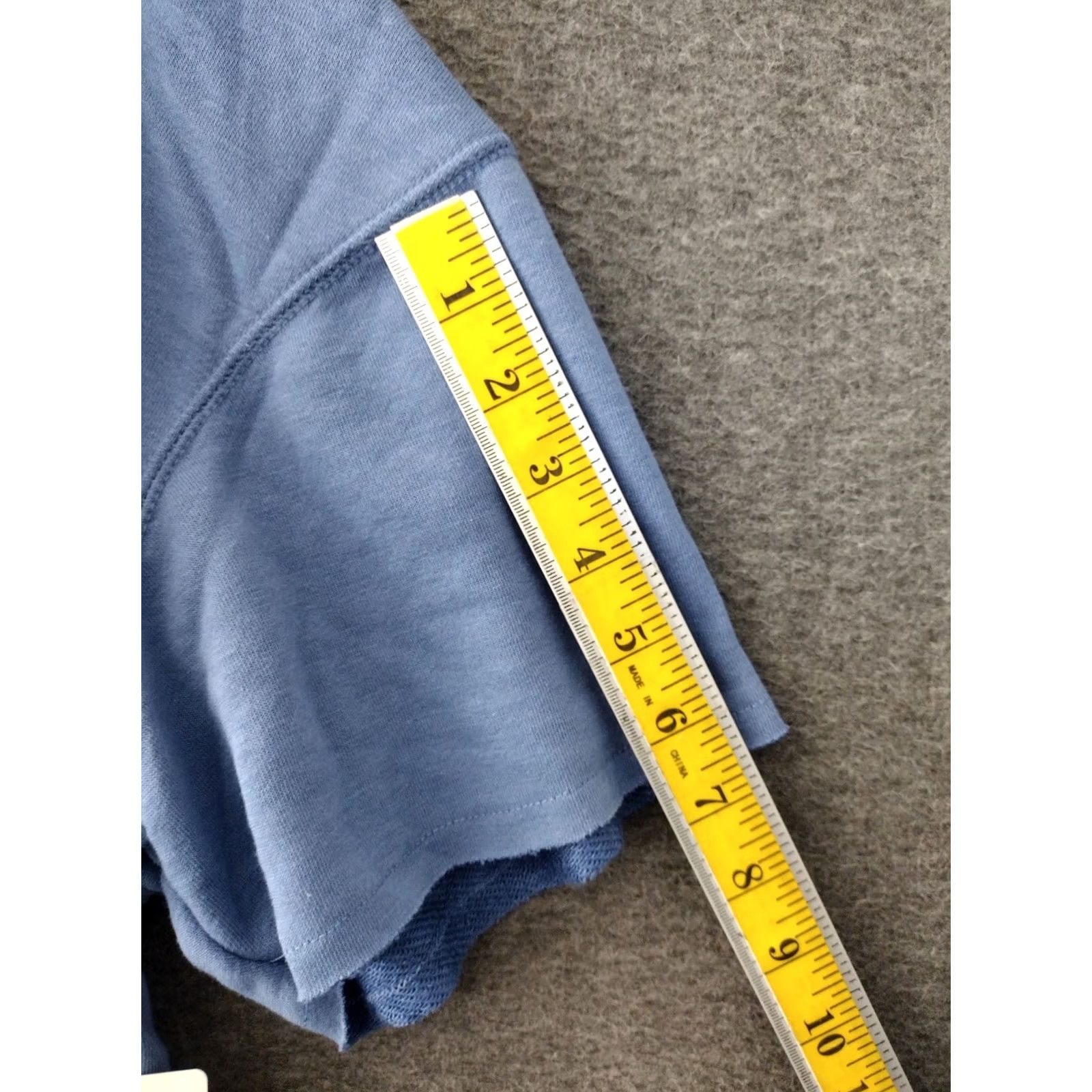 Vintage Secret Treasures Blue Crop Sleepshirt 2X Adult Womens Cotton Blend Crew Neck Short Sleeve Lounge Sleepwear Size XXL / US 16-18 / IT 52-54 - 5 Thumbnail