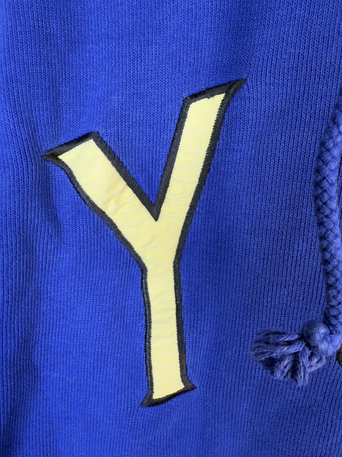 Yves Saint Laurent Big Logo YSL Hoodie Sweatshirt Rare Sweater Blue Navy 90s Size US L / EU 52-54 / 3 - 8 Thumbnail