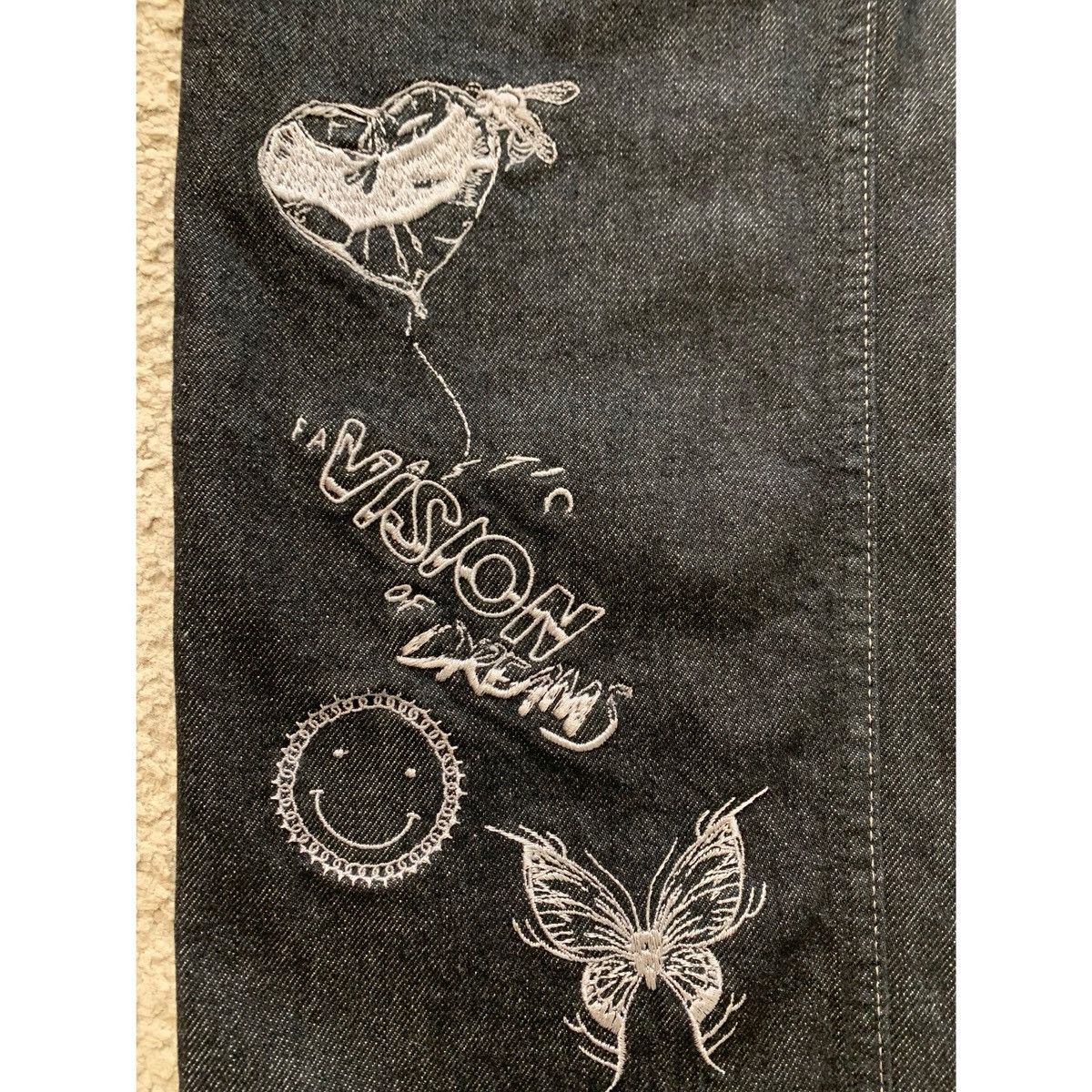 Helmut Lang HELMUT LANG BLACK EMBROIDERY JEANS Size US 31 - 3 Thumbnail