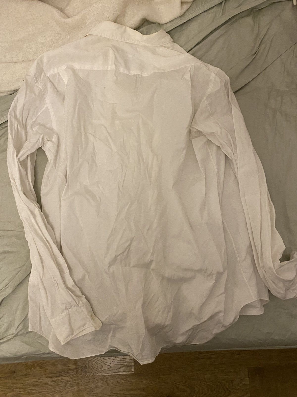 Comme des Garcons Homme Plus Cdghp+ Pleated white shirt Size US L / EU 52-54 / 3 - 3 Thumbnail