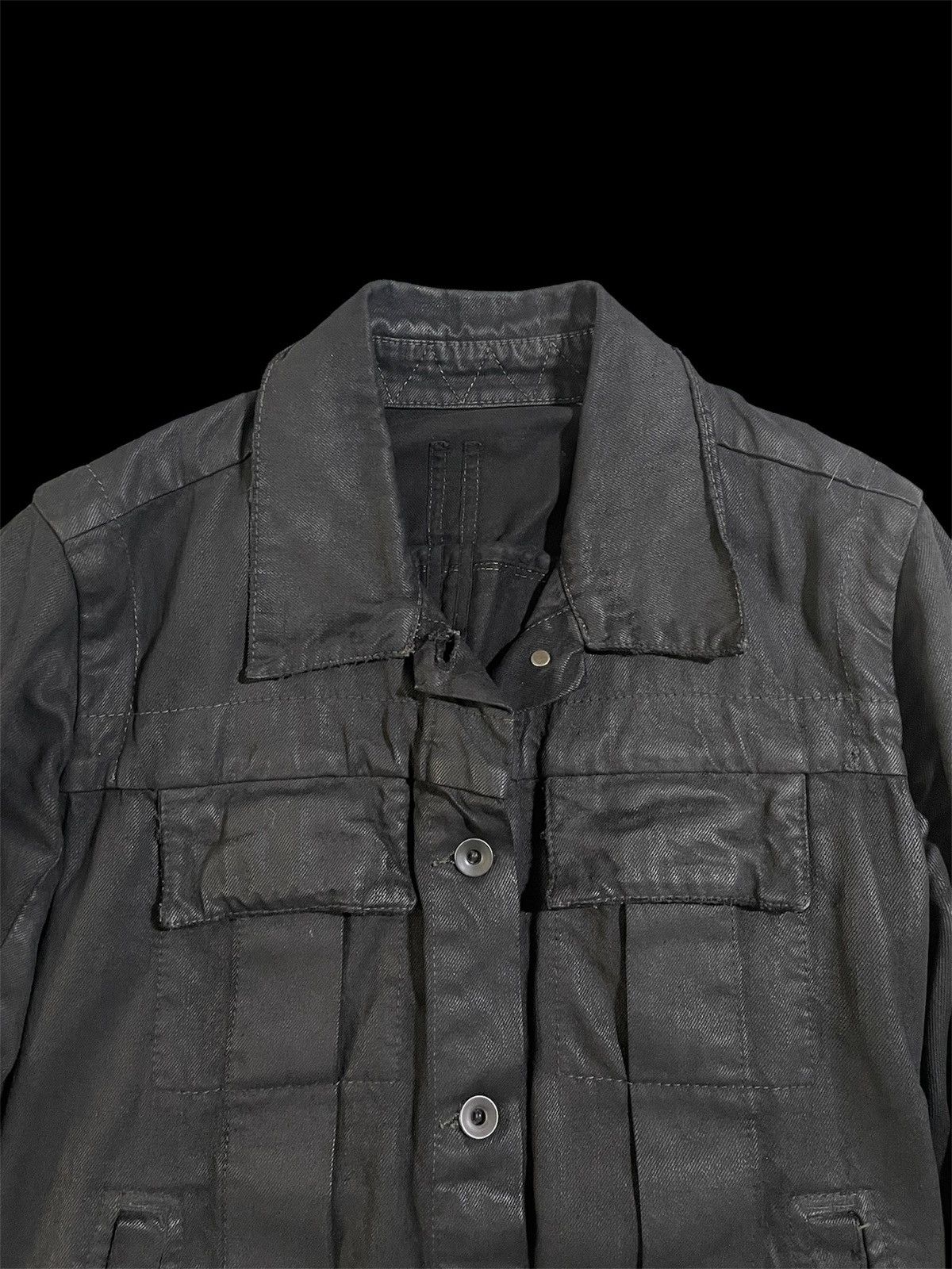 Rick Owens Rick Owens 07 Waxed Denim Jacket Size US S / EU 44-46 / 1 - 3 Thumbnail