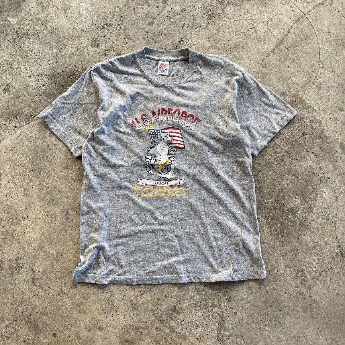 Other Vintage U.S. Airforce Tomcat Printed T-Shirt Size US M / EU 48-50 / 2 - 1 Thumbnail