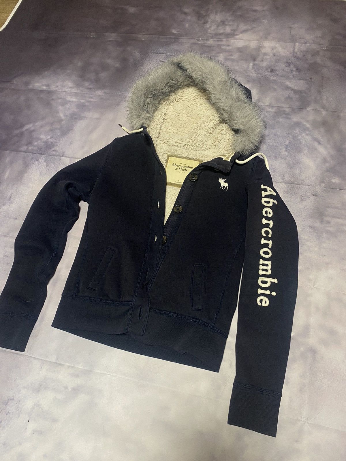 Abercrombie & Fitch × Vintage Abercrombie&Fitch IF SIX WAS NINE Style Fur Rabbit Jacket Size M / US 6-8 / IT 42-44 - 8 Thumbnail