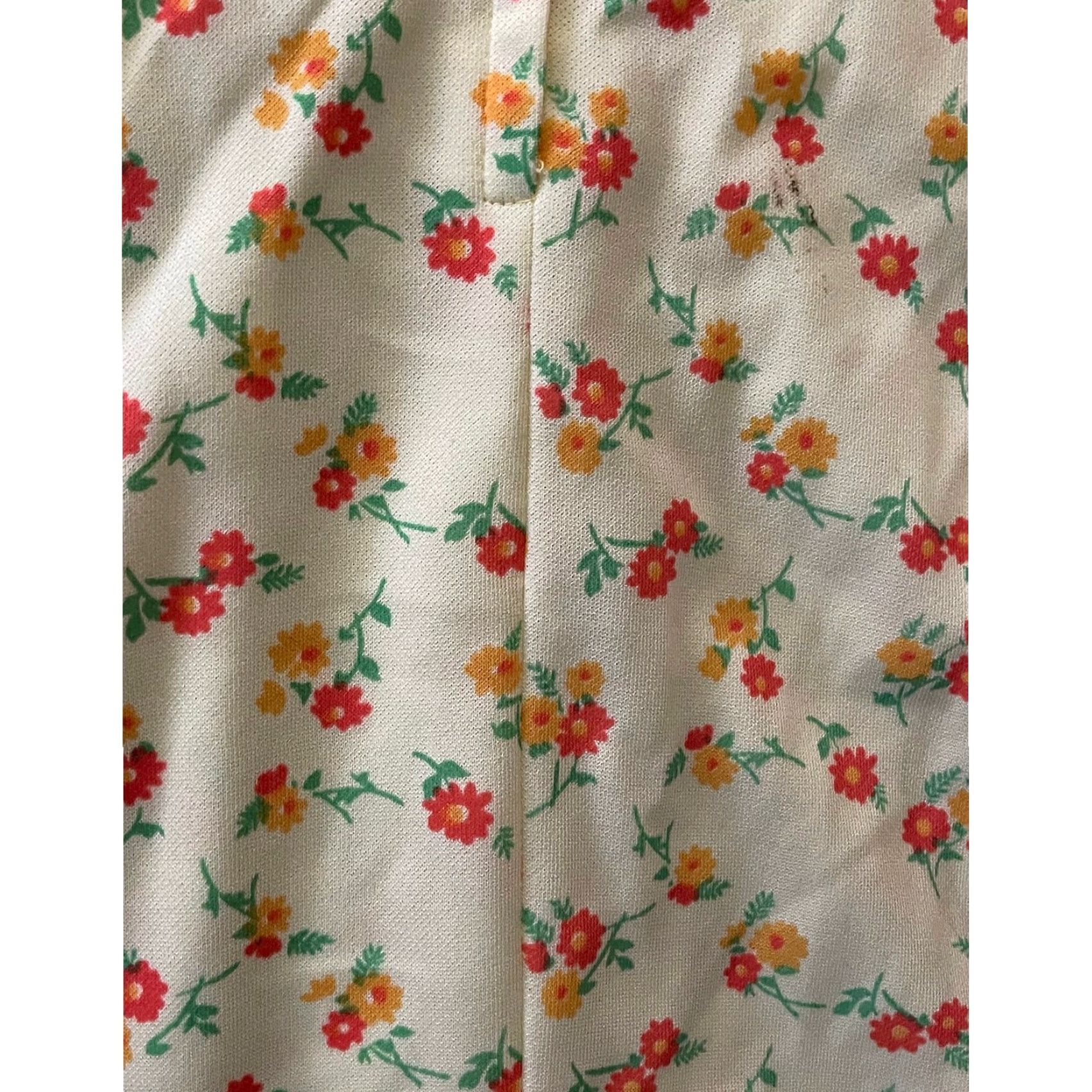 Allegri VINTAGE Allegro 1960's Polyester Floral Dress Shirt Womens Size M / US 6-8 / IT 42-44 - 6 Thumbnail