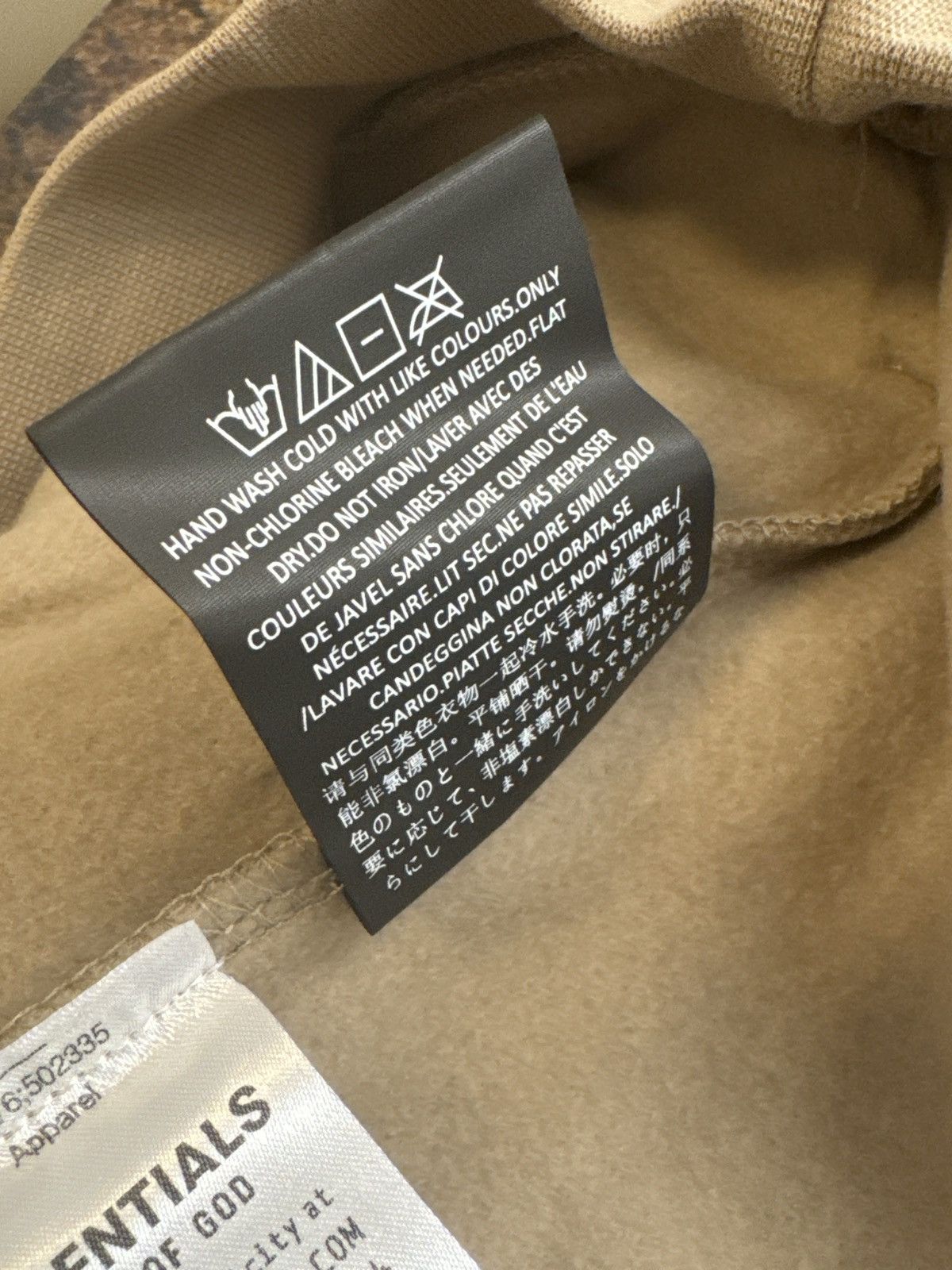 Fear of God Fear of God Essentials Fleece Hoodie Desert Sand Size XS Size US XS / EU 42 / 0 - 4 Thumbnail
