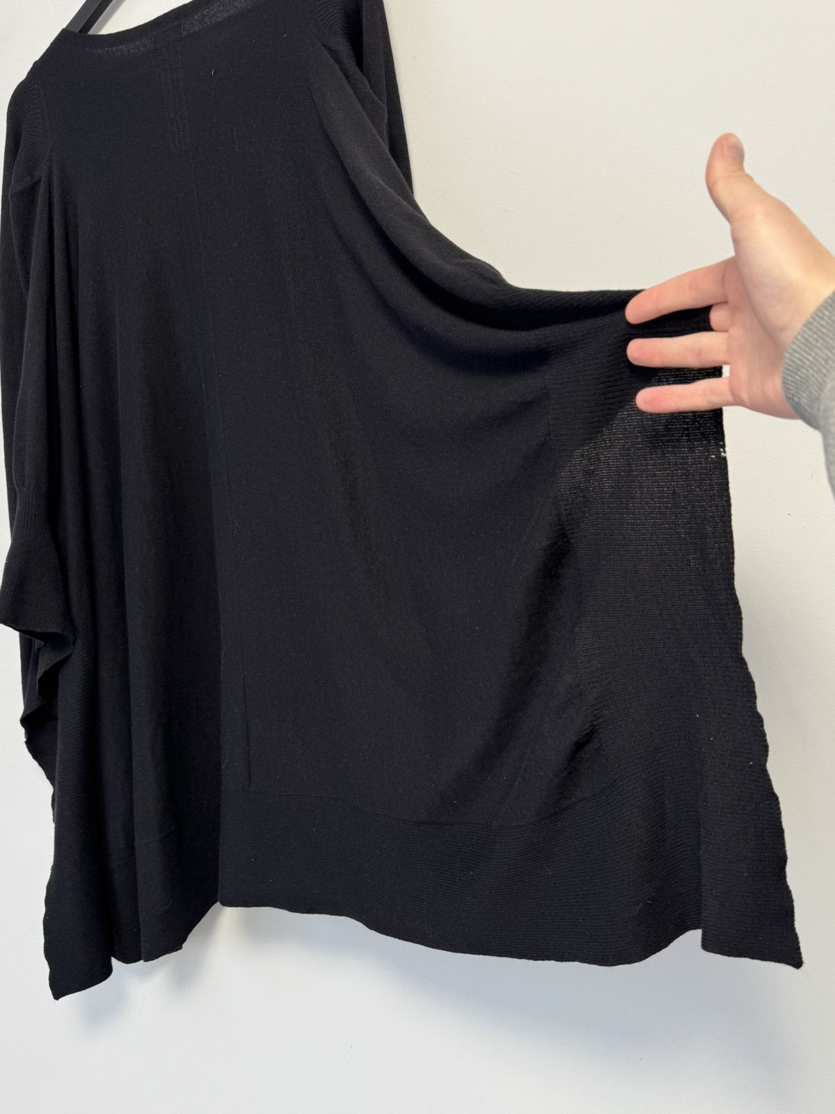 Rick Owens Rick Owens Poncho Black Avant Garde Style Minimalist Rare Size ONE SIZE - 17 Thumbnail