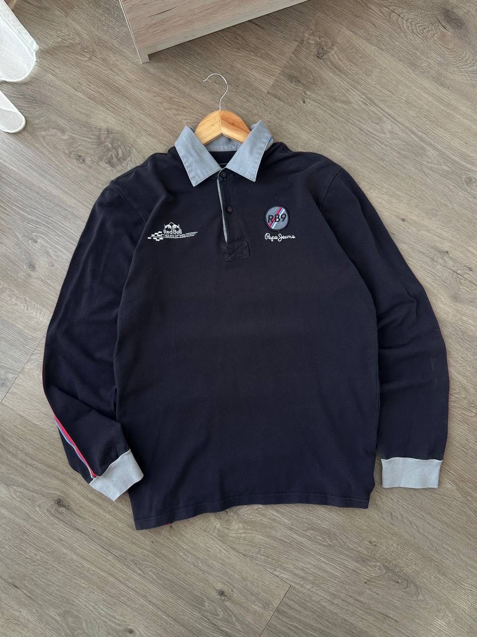 Red Bull × Vintage Vintage RedBull Racing Rugby Pepe Jens Blue Sweatshirt Size US M / EU 48-50 / 2 - 3 Thumbnail