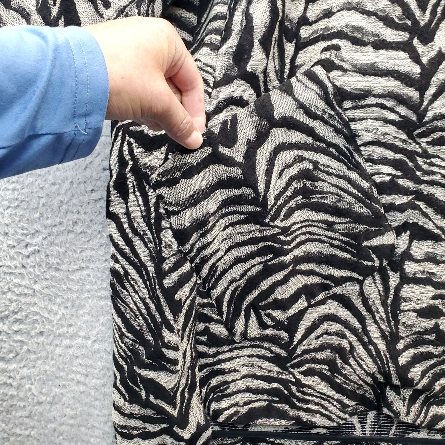 Zara Zara Basic Cardigan Womens Medium Multicolor Animal Print Short Sleeve Open Front Size M / US 6-8 / IT 42-44 - 4 Thumbnail
